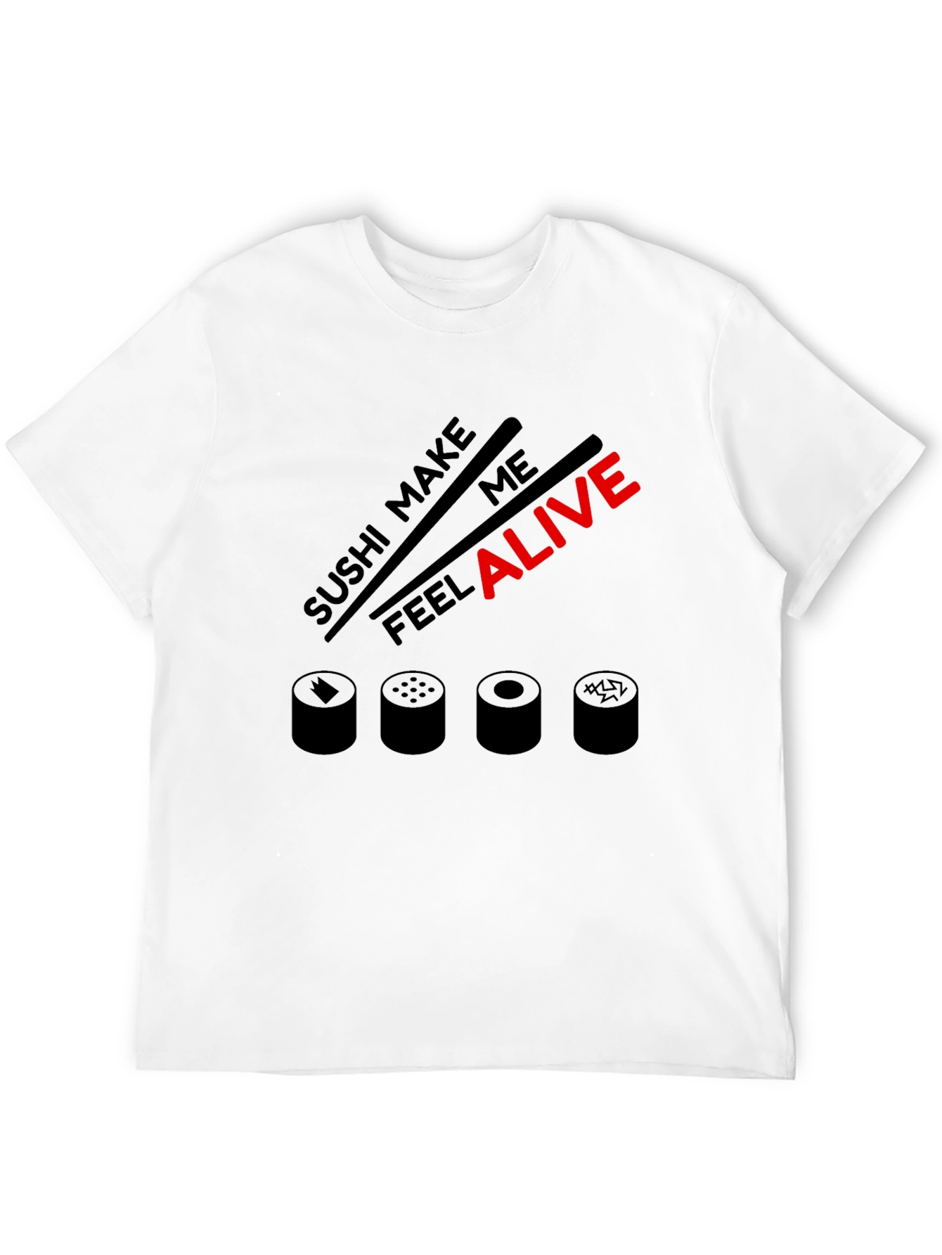 Black Sushi Lover Graphic Tee - Make Me Feel Alive view 12
