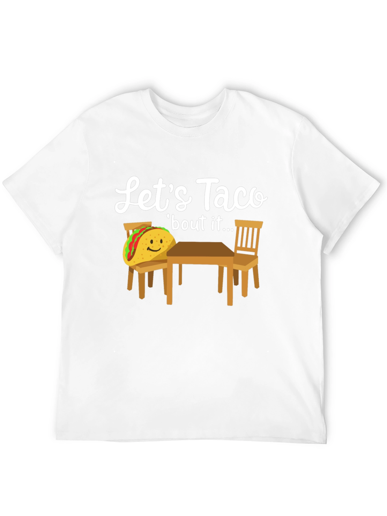 Black Let's Taco 'bout It T-Shirt view 12