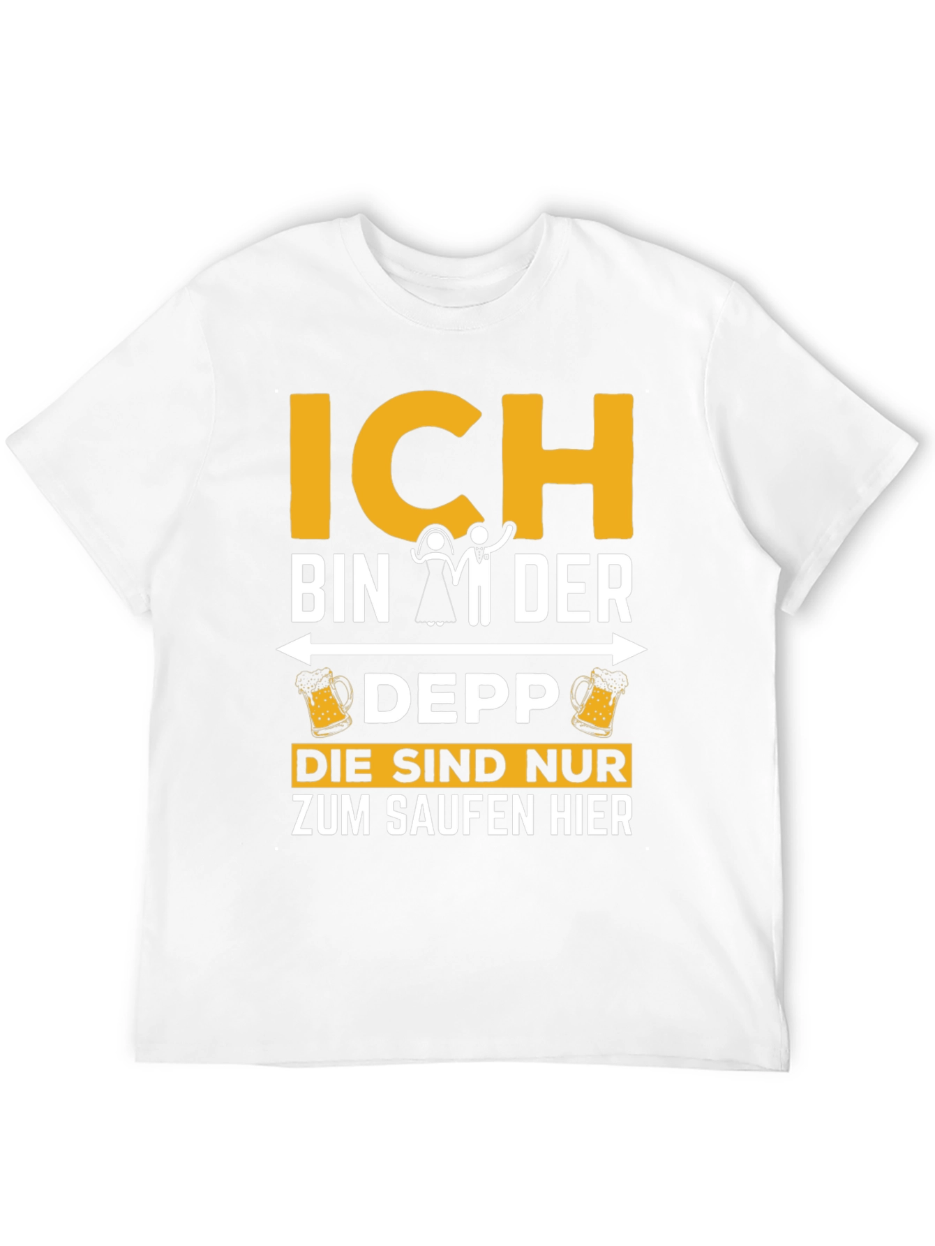 Black Ich Bin Der Depp Graphic T-Shirt view 12