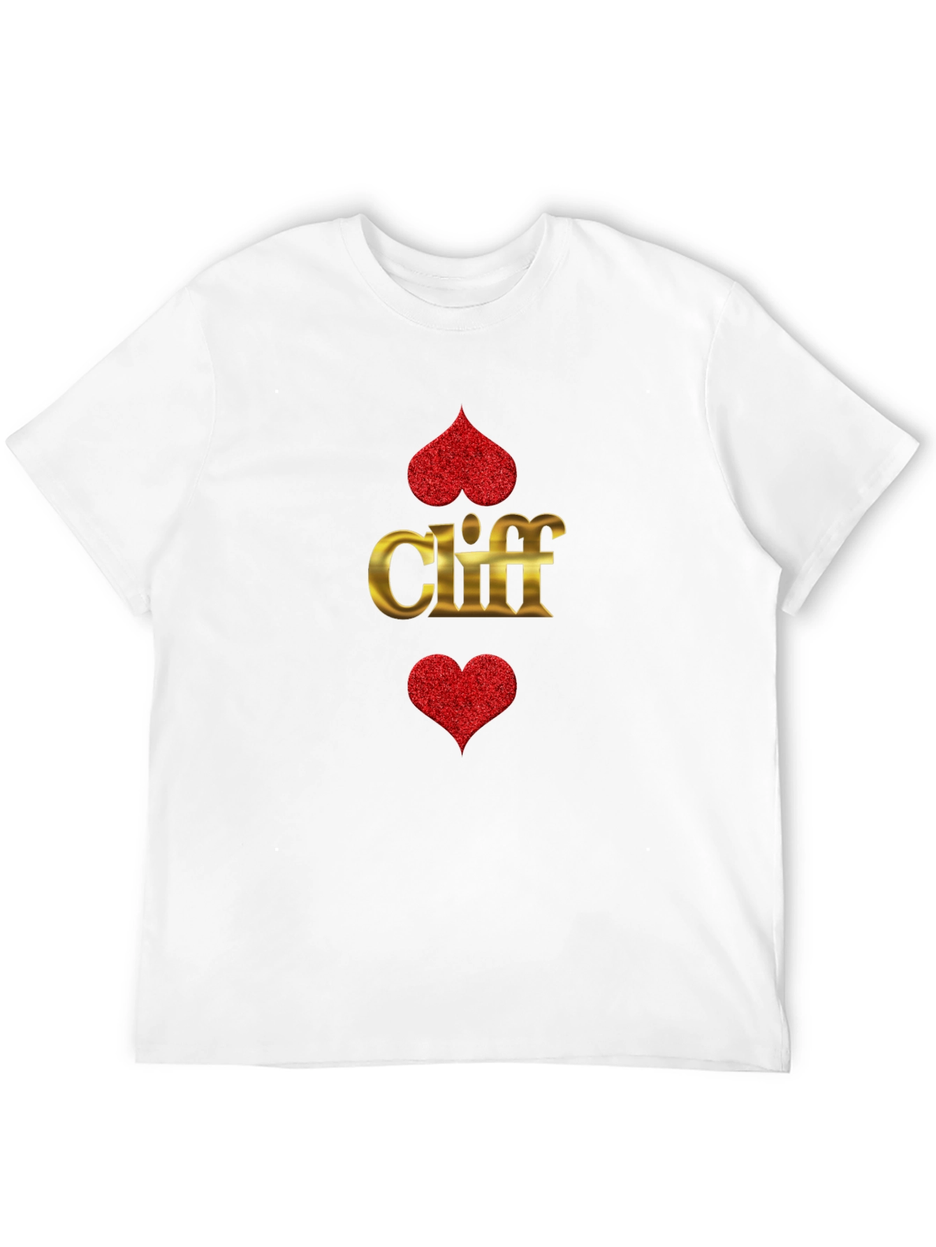 Black Cliff Heart Suit T-Shirt - Ace of Hearts Tee view 12