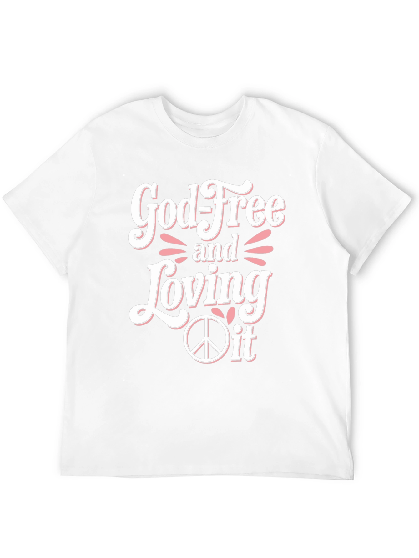 Black God-Free and Loving It T-Shirt view 12