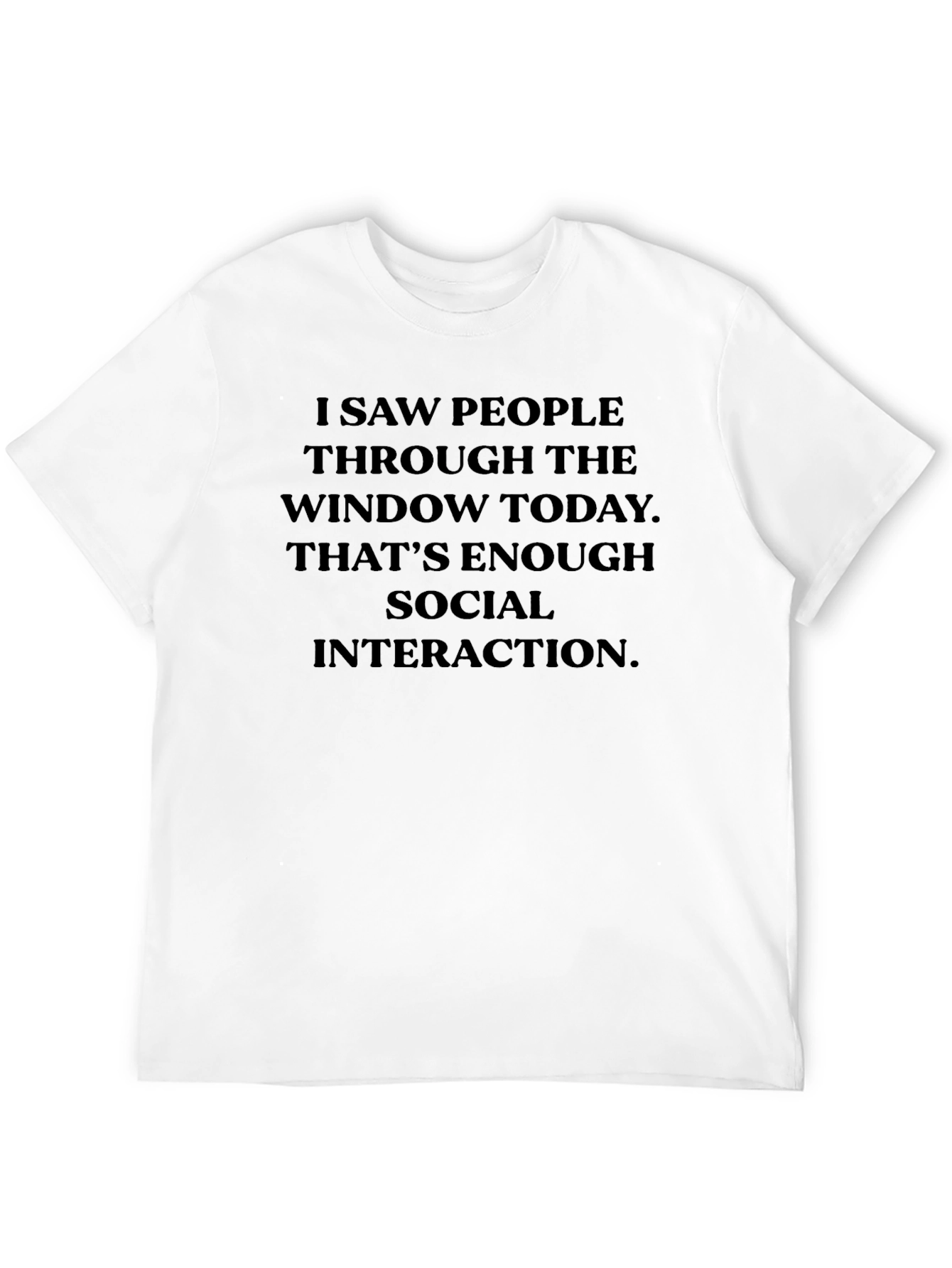 Black Introvert Social Interaction T-Shirt view 12