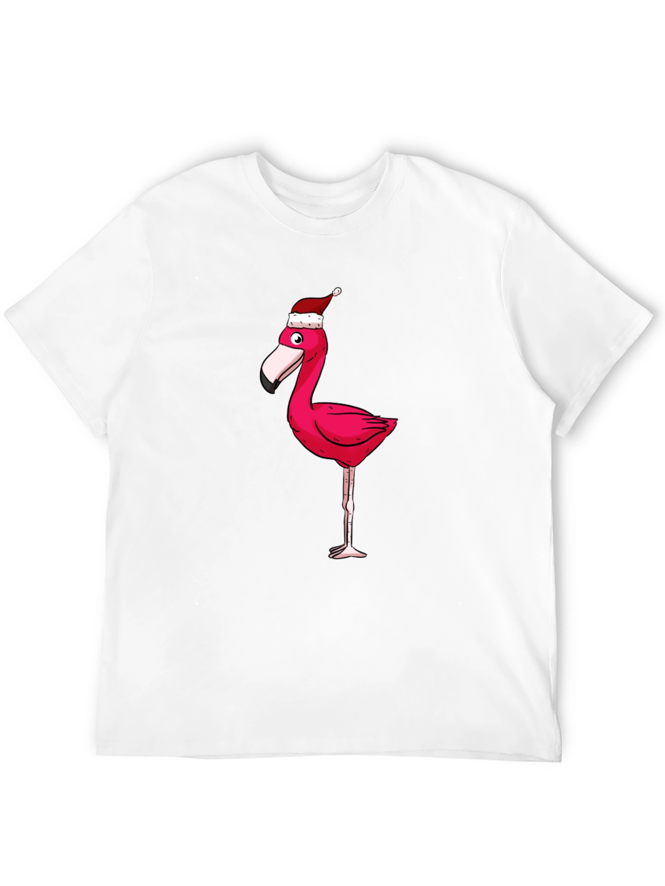 Black Festive Flamingo Graphic Tee view 12