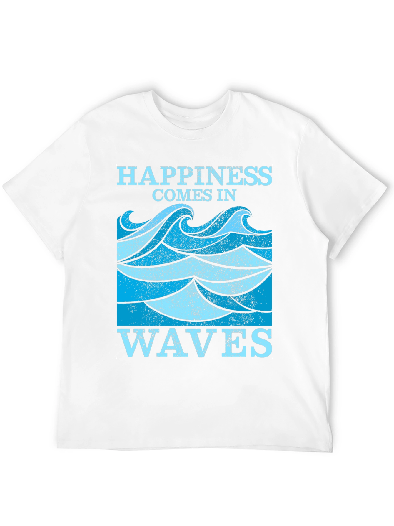 Black Happiness Comes in Waves Graphic Tee view 12