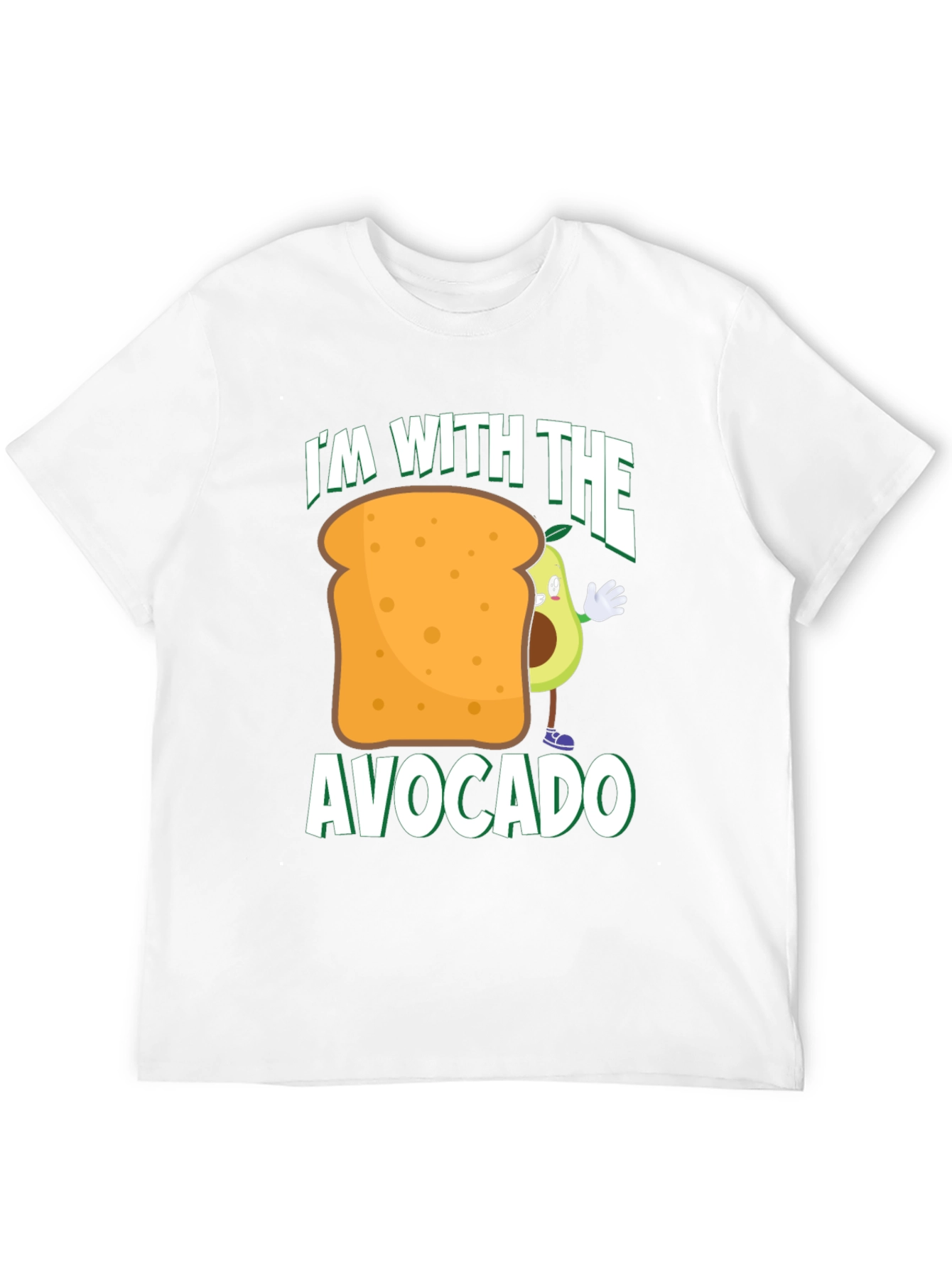 Black I'm With The Avocado T-Shirt Funny Toast Tee view 12