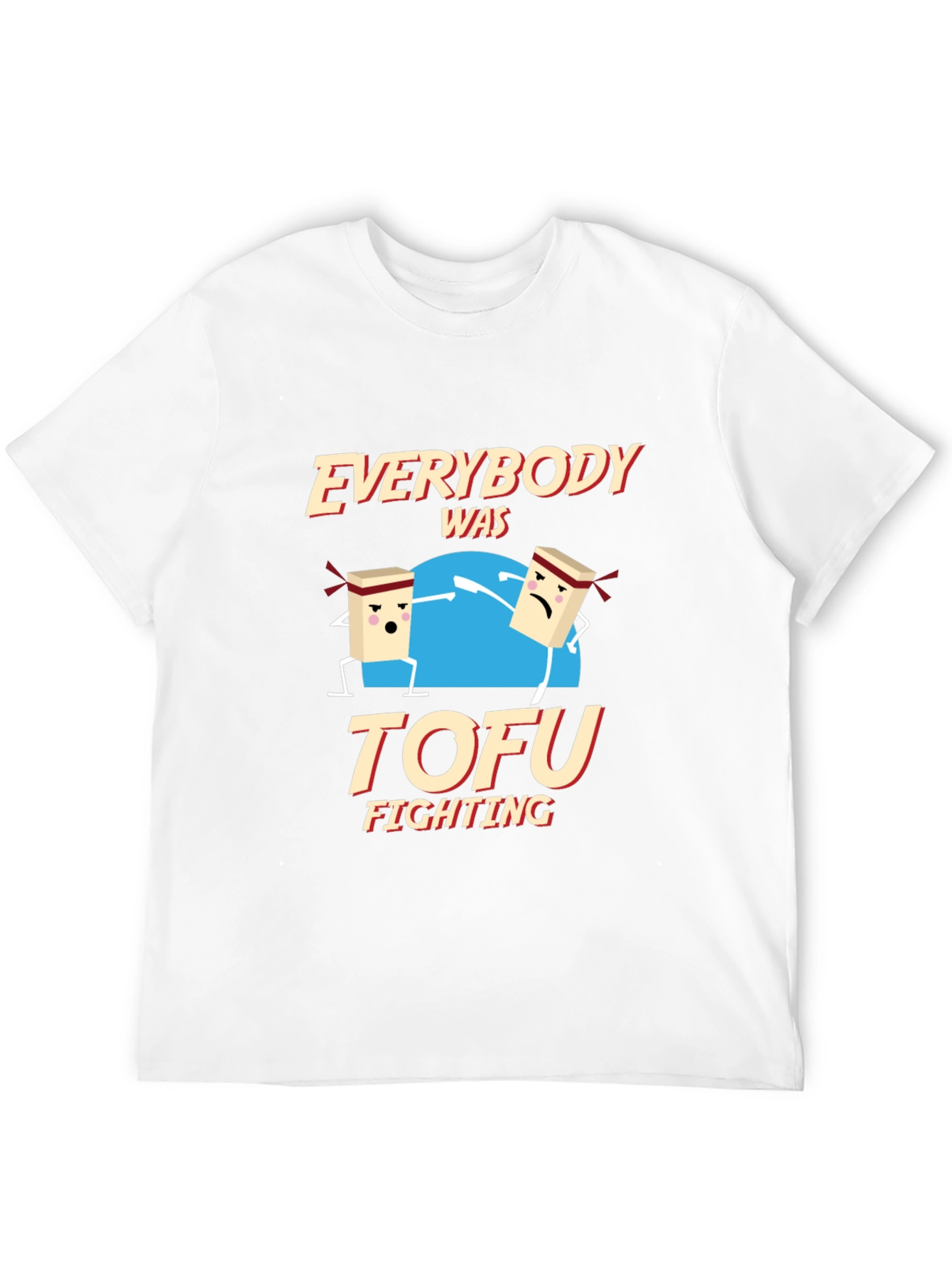 Black Everybody Was Tofu Fighting Graphic Tee view 12
