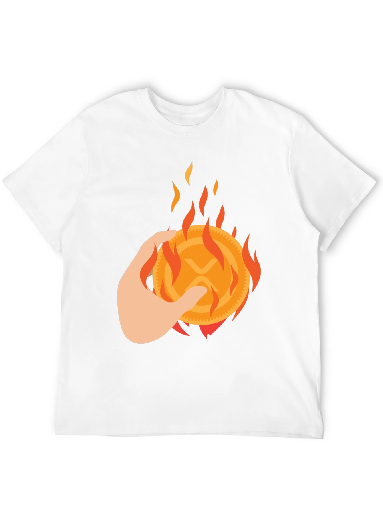 Black Burning XRP Crypto T-Shirt view 12