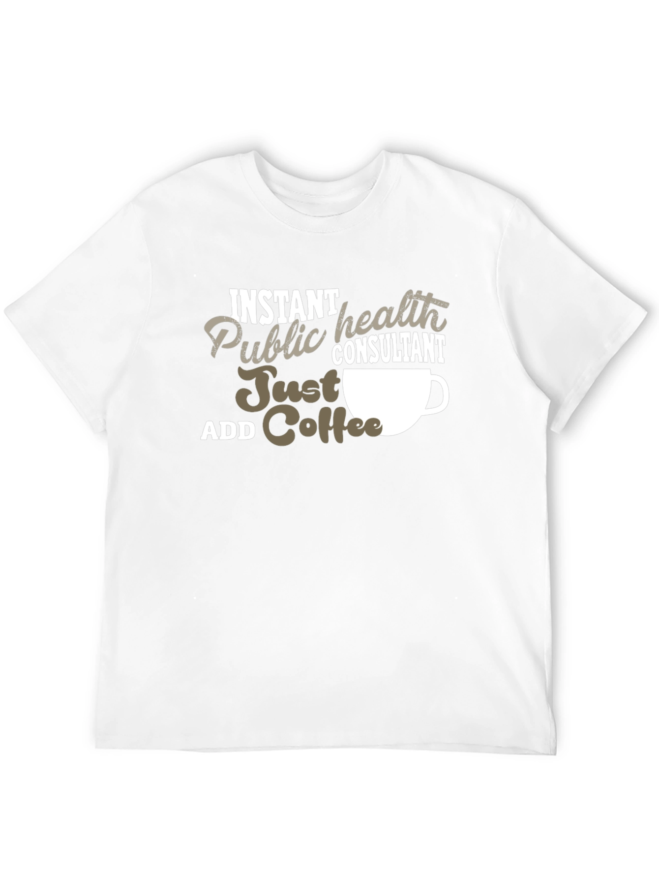 Black Instant Public Health Consultant Coffee T-Shirt view 12