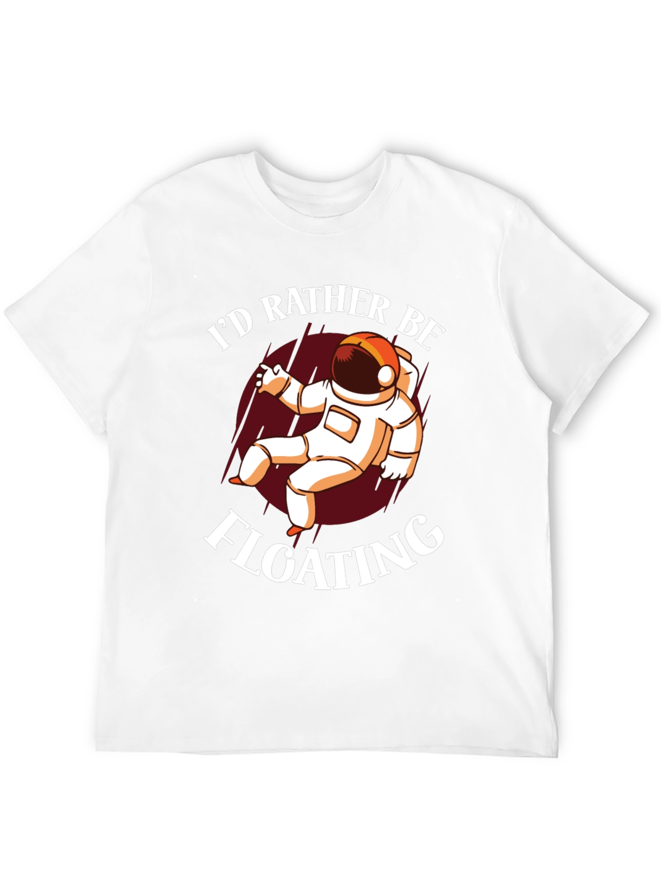 Black I'd Rather Be Floating Astronaut Graphic Tee view 12