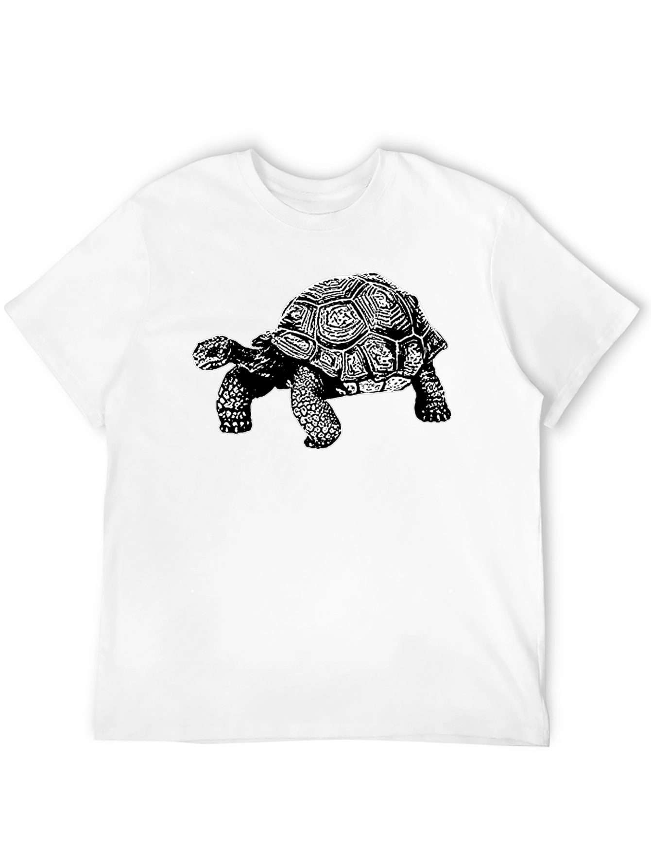 Black Tortoise Graphic Tee - Black Cotton T-Shirt view 12