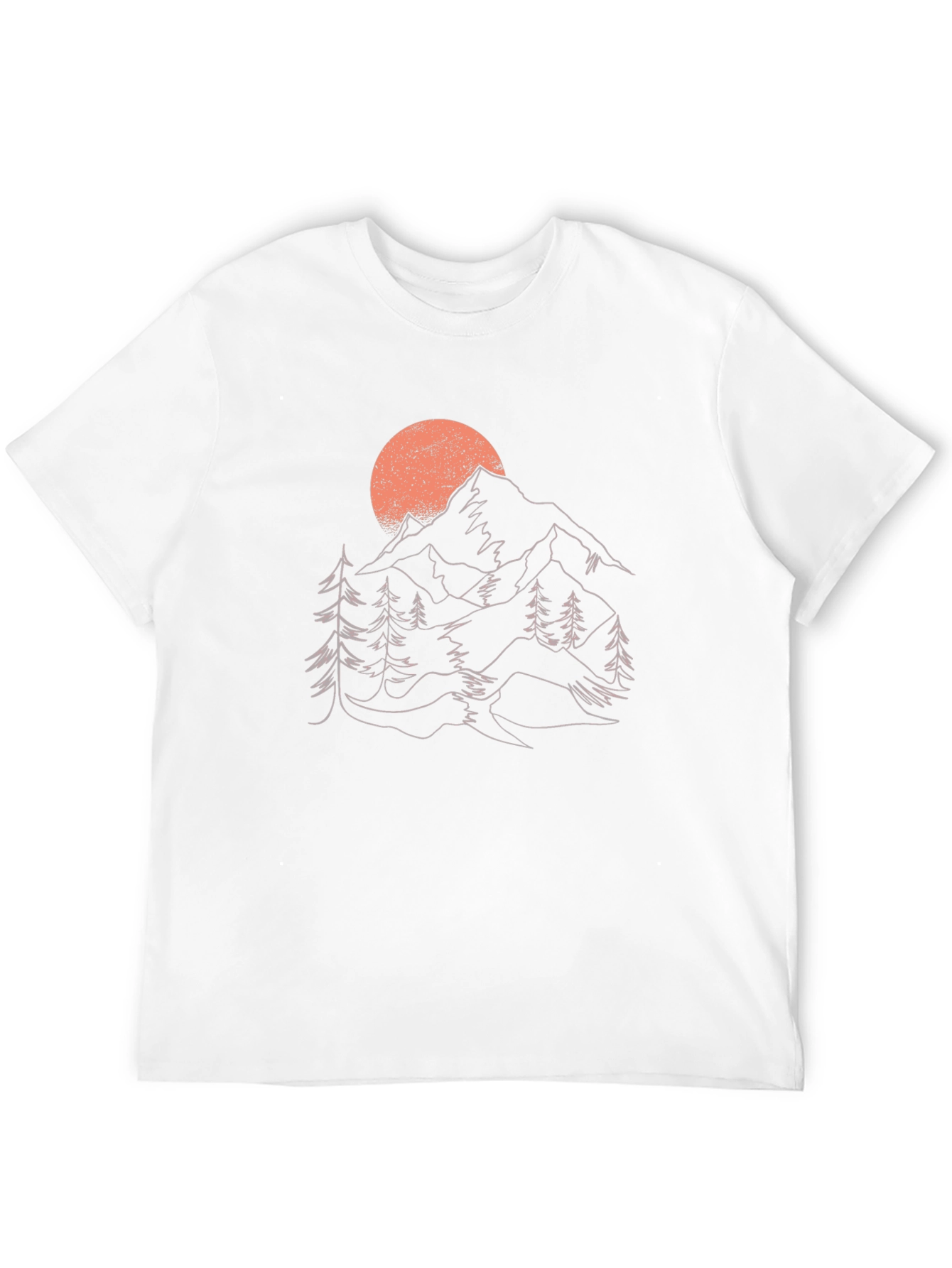 Black Mountain Sunset Graphic Tee - Nature Inspired Black T-Shirt view 12