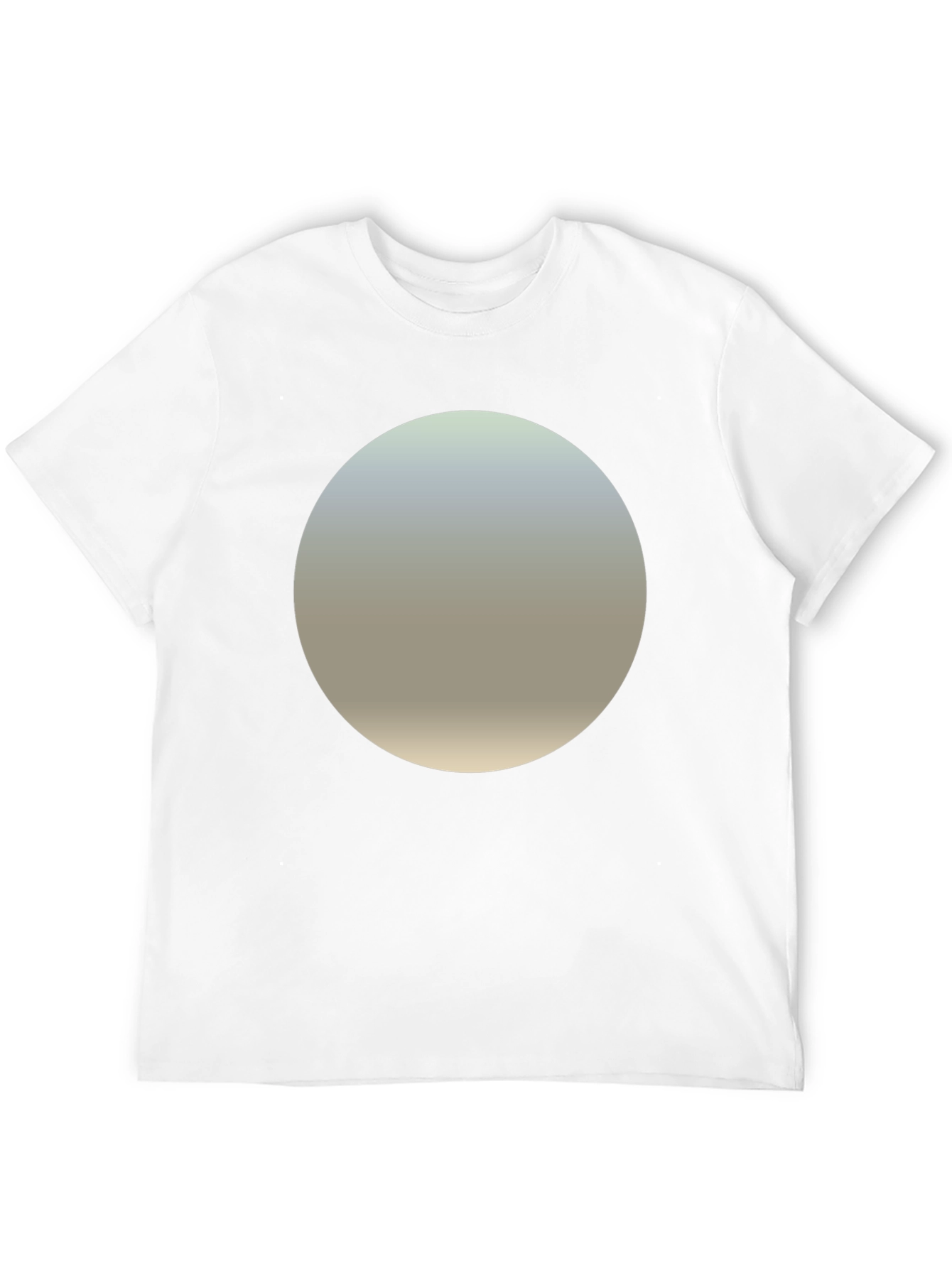 Black Minimalist Black T-Shirt with Gradient Circle Design view 12