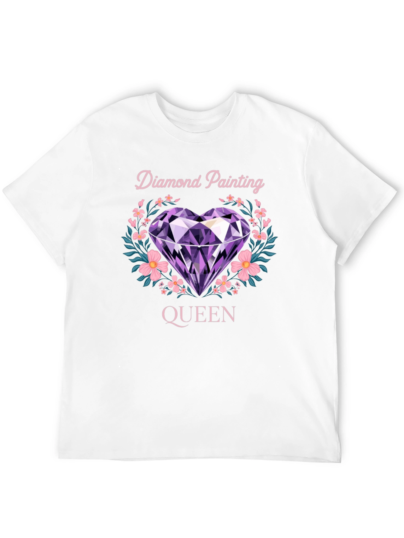 Black Diamond Painting Queen T-Shirt view 12