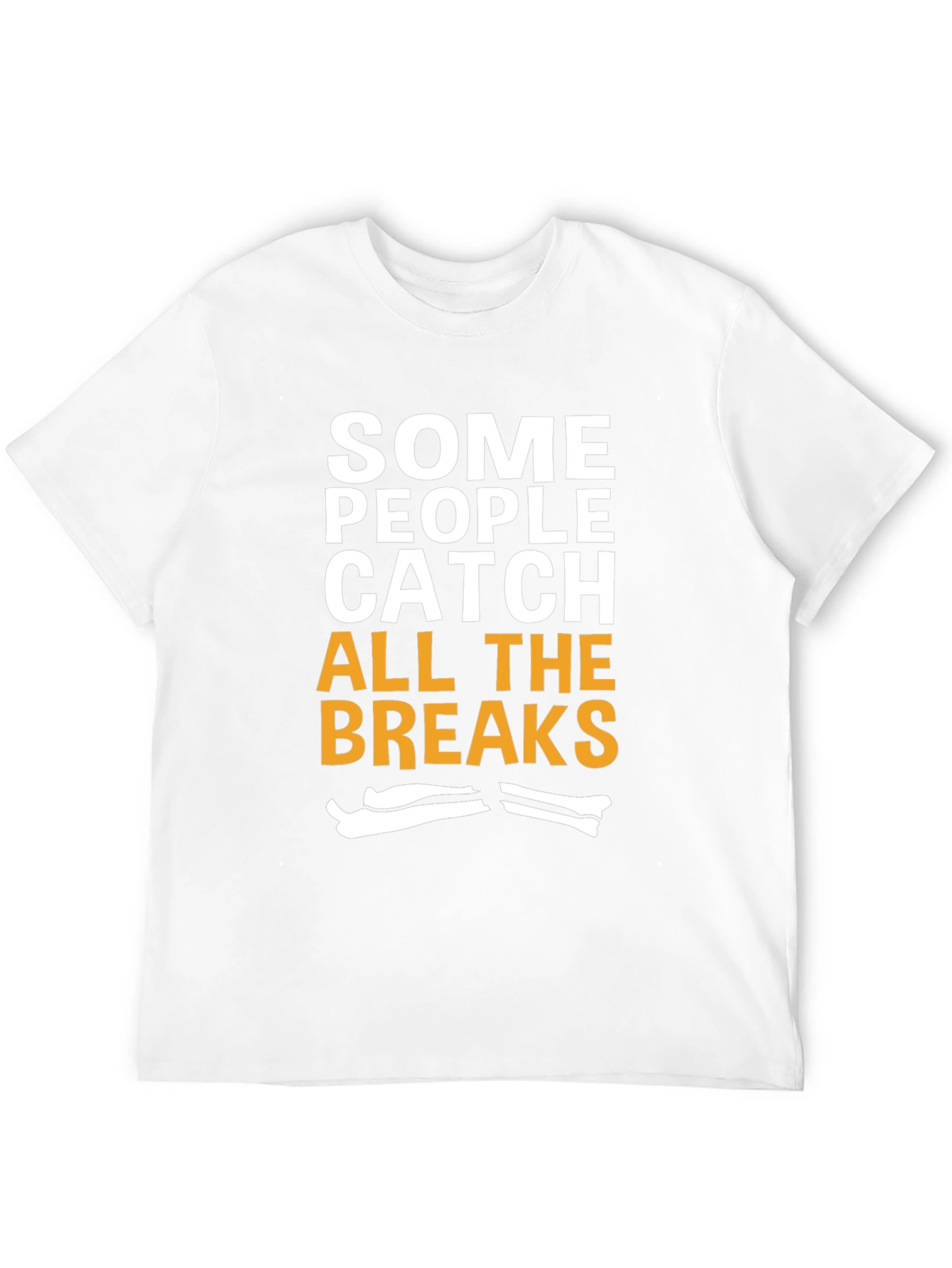Black Funny Broken Bones T-Shirt - Catch All The Breaks view 12