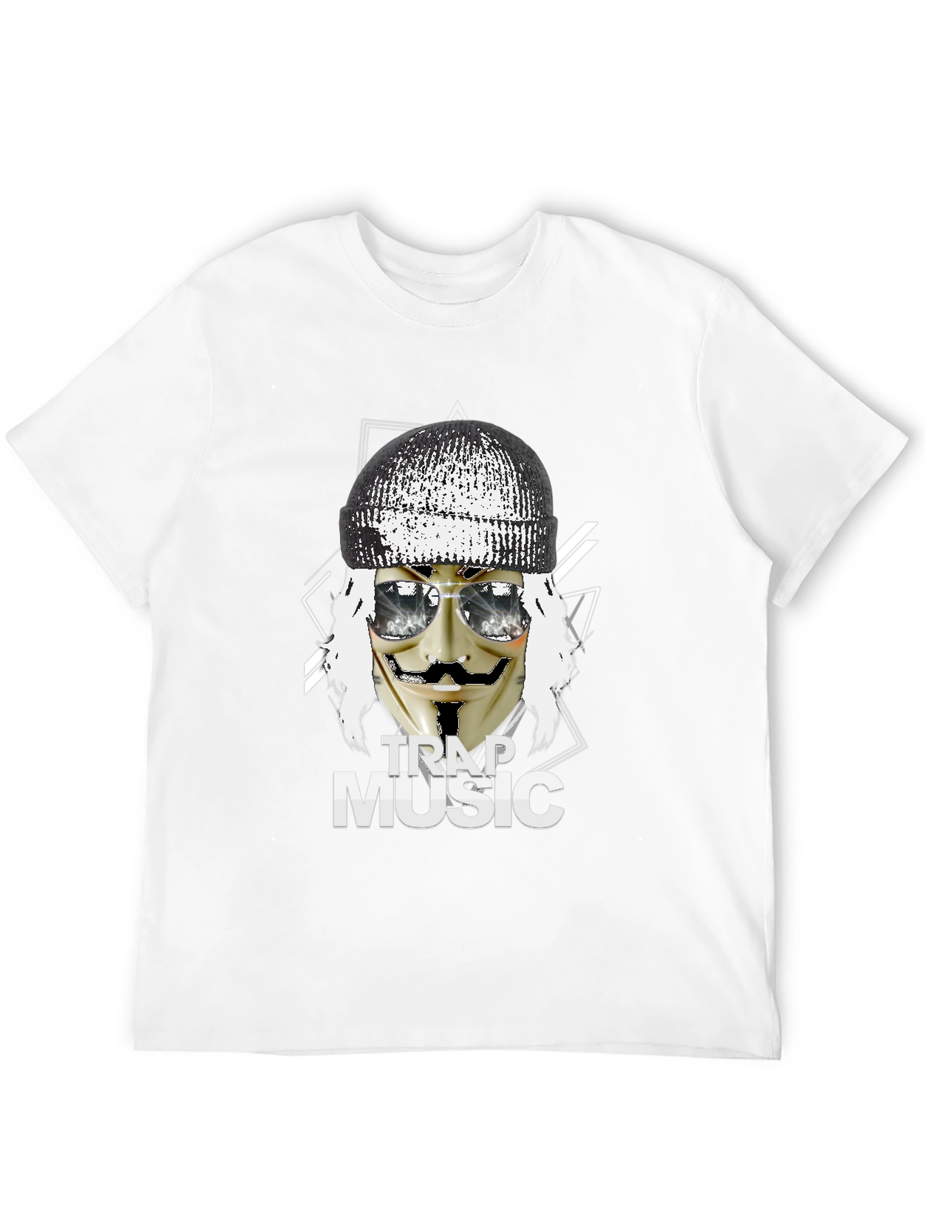Black Trap Music Graphic Black T-Shirt view 12