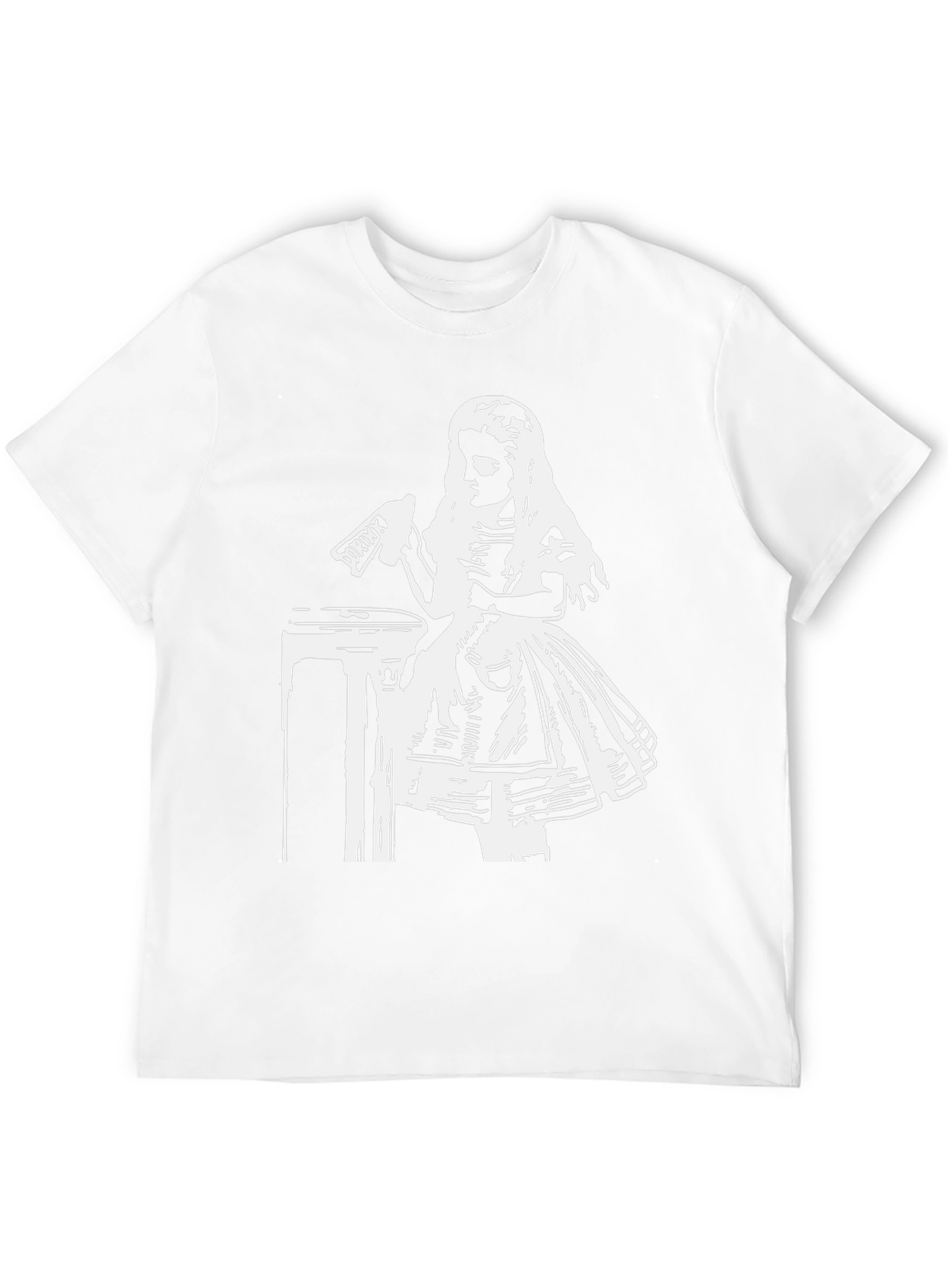 Black Alice in Wonderland Drink Me Graphic Tee view 12