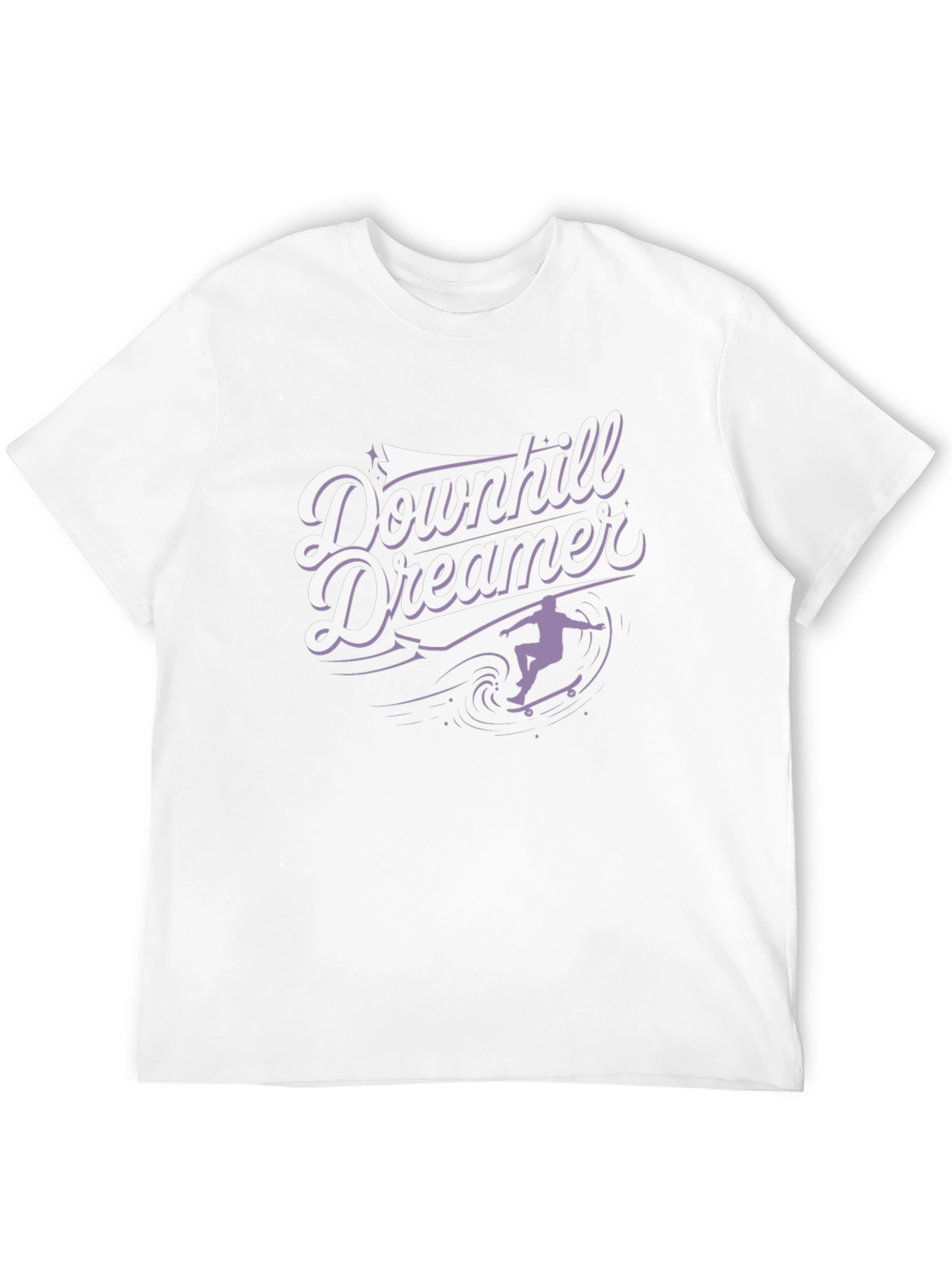 Black Downhill Dreamer Graphic T-Shirt - Skateboard Design view 12