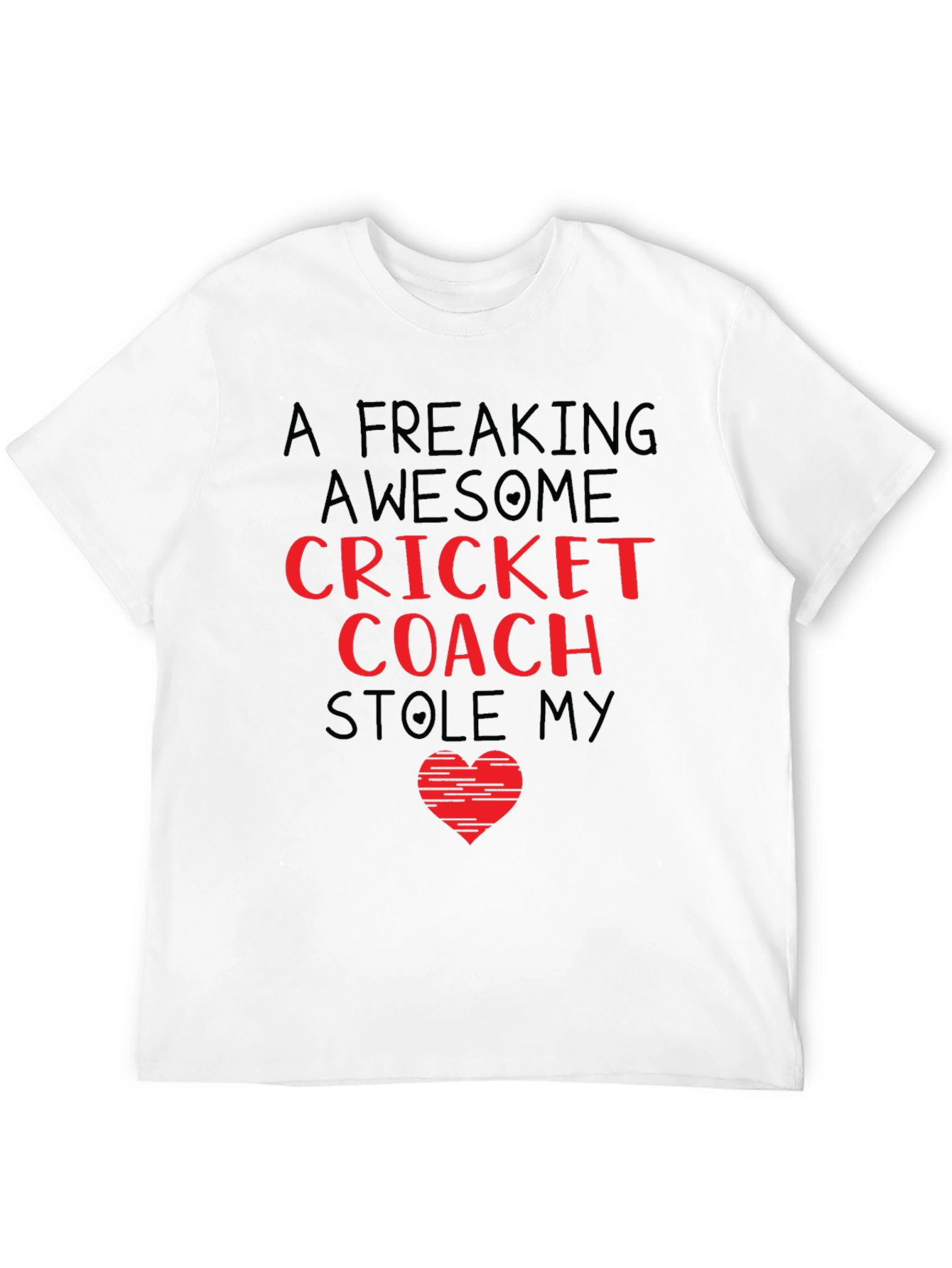 Black Awesome Cricket Coach Graphic Tee view 12