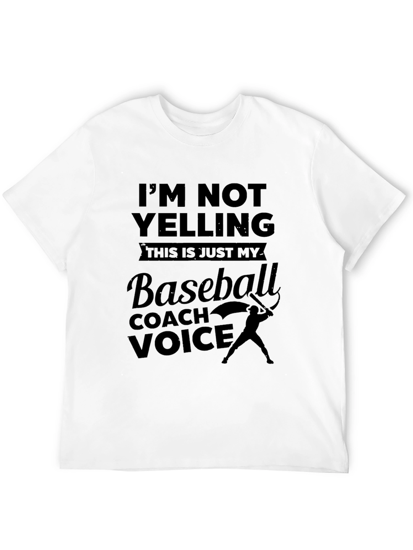 Black Baseball Coach Voice Tee - Funny Gift view 12