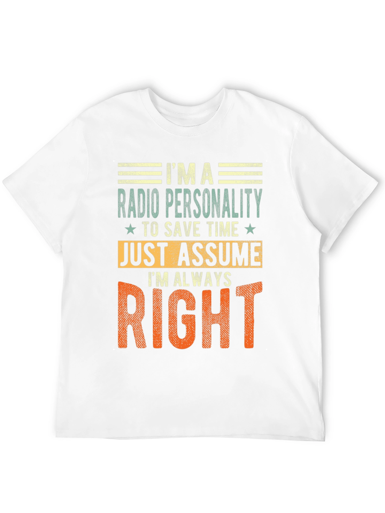Black Radio Personality Always Right Graphic Tee view 12
