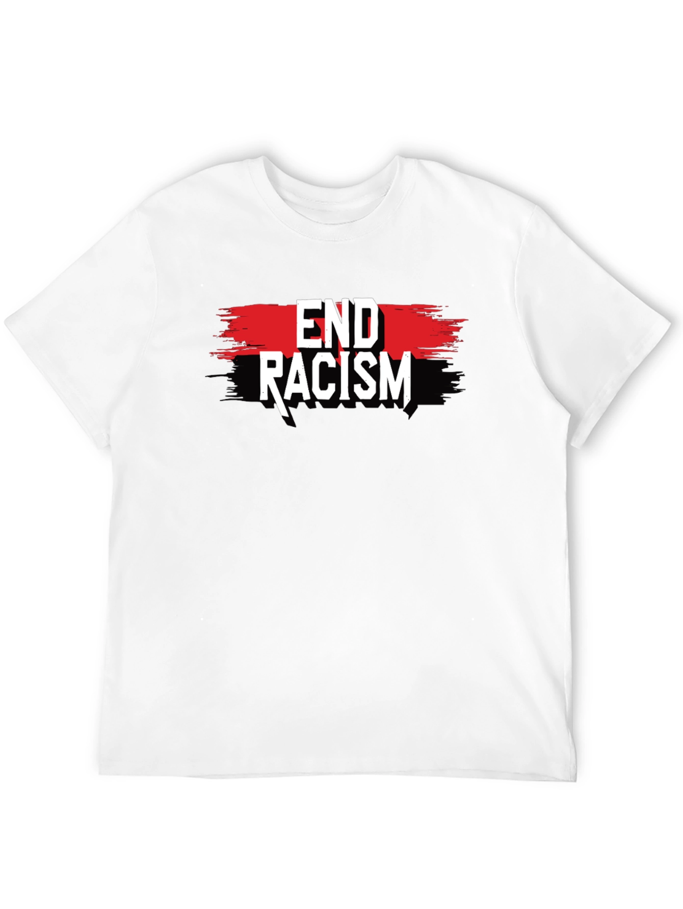 Black End Racism Graphic Tee - Black Activism T-Shirt view 12