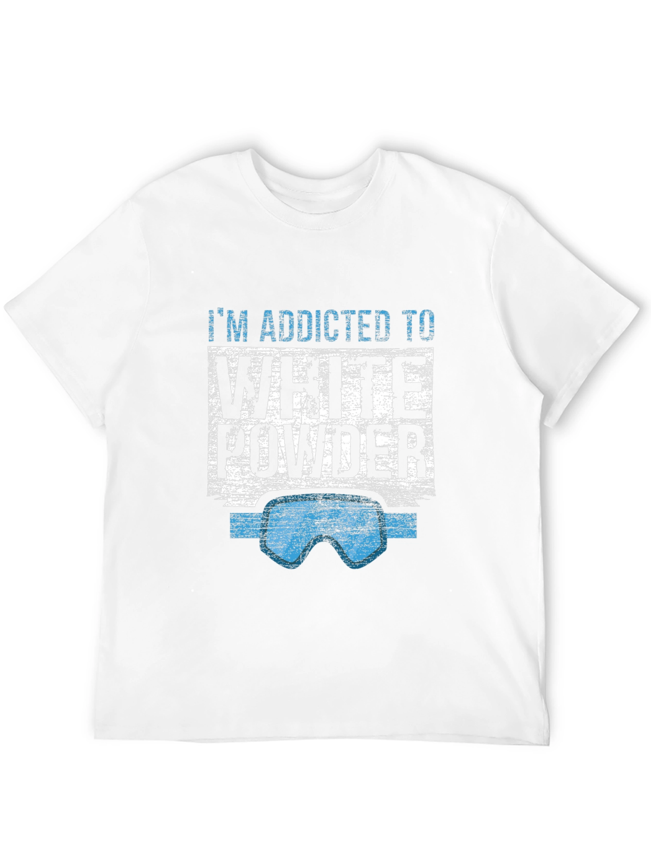 Black Addicted to White Powder Graphic Tee view 12