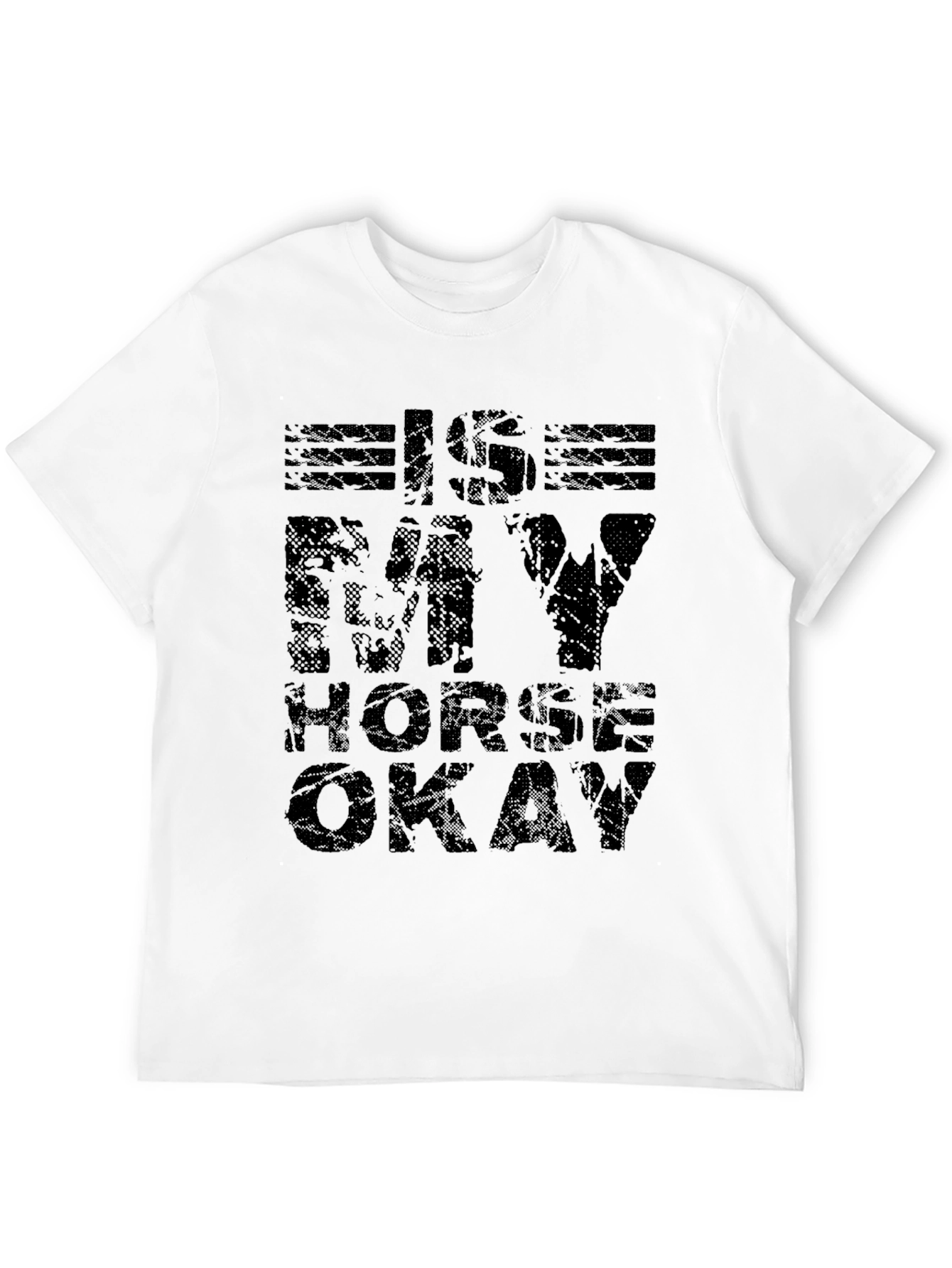 Black Is My Horse Okay? Graphic T-Shirt view 12
