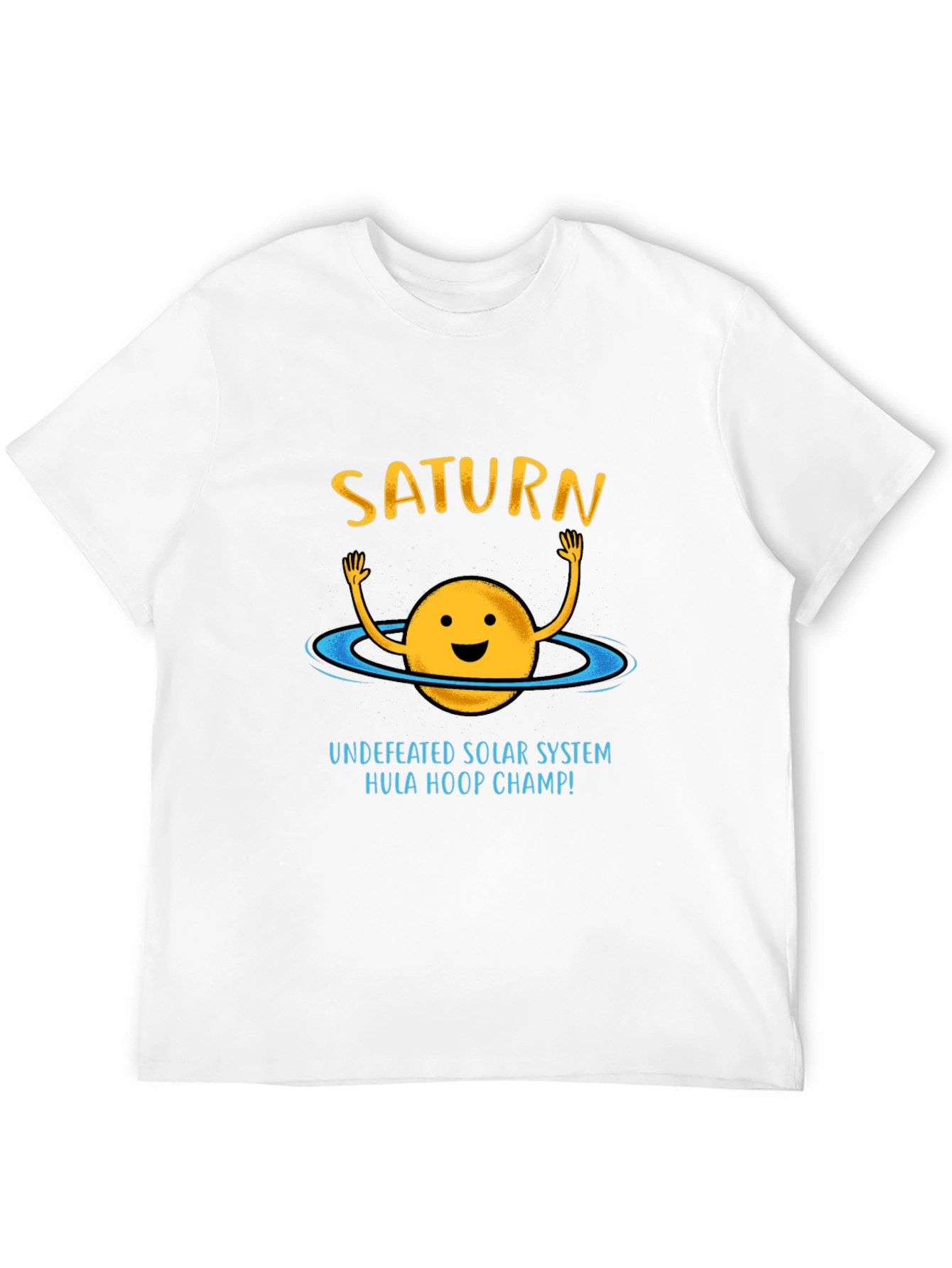 Black Saturn Hula Hoop Champ Graphic Tee view 12