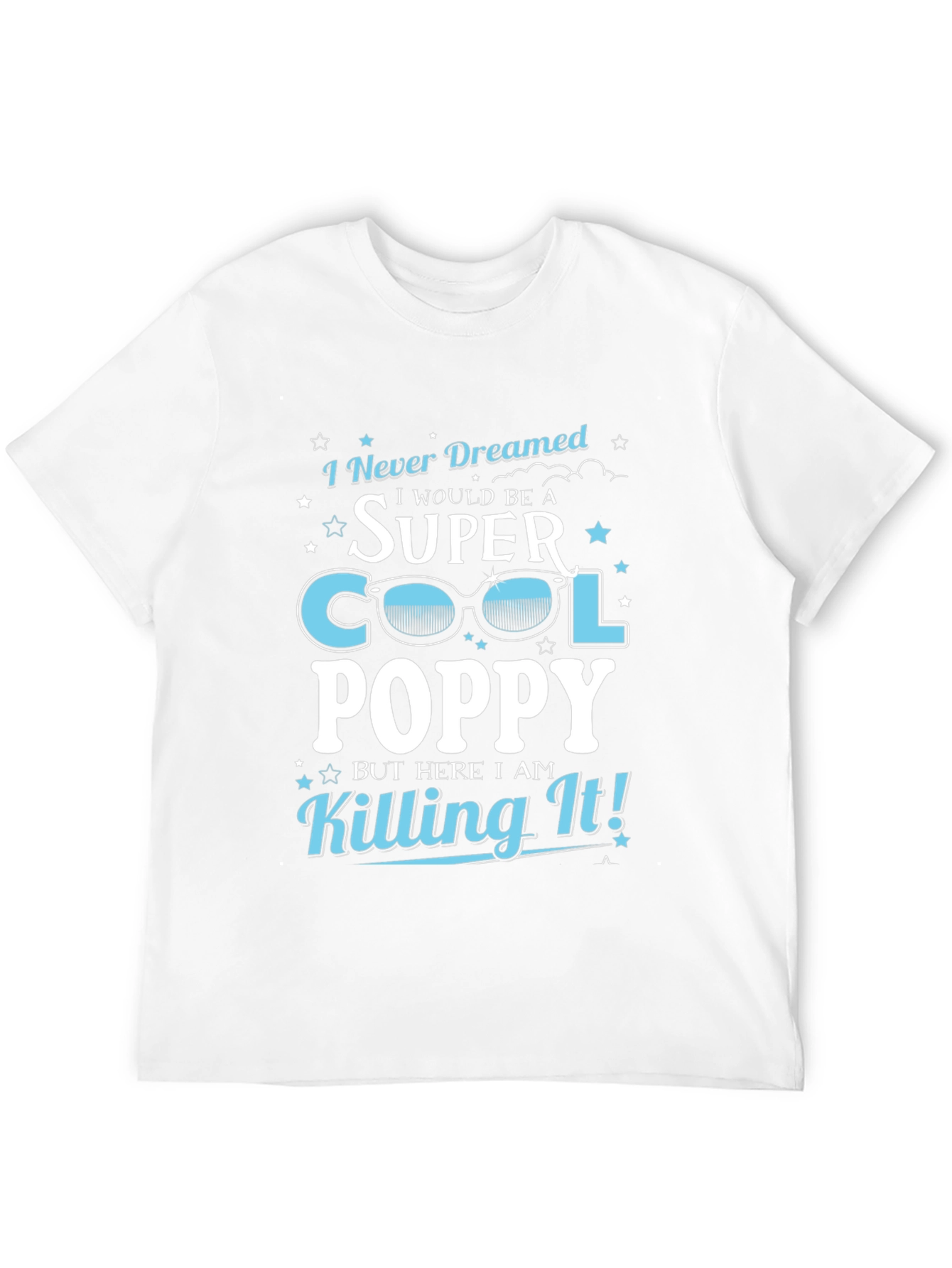 Black Super Cool Poppy T-Shirt - Novelty Grandpa Tee view 12