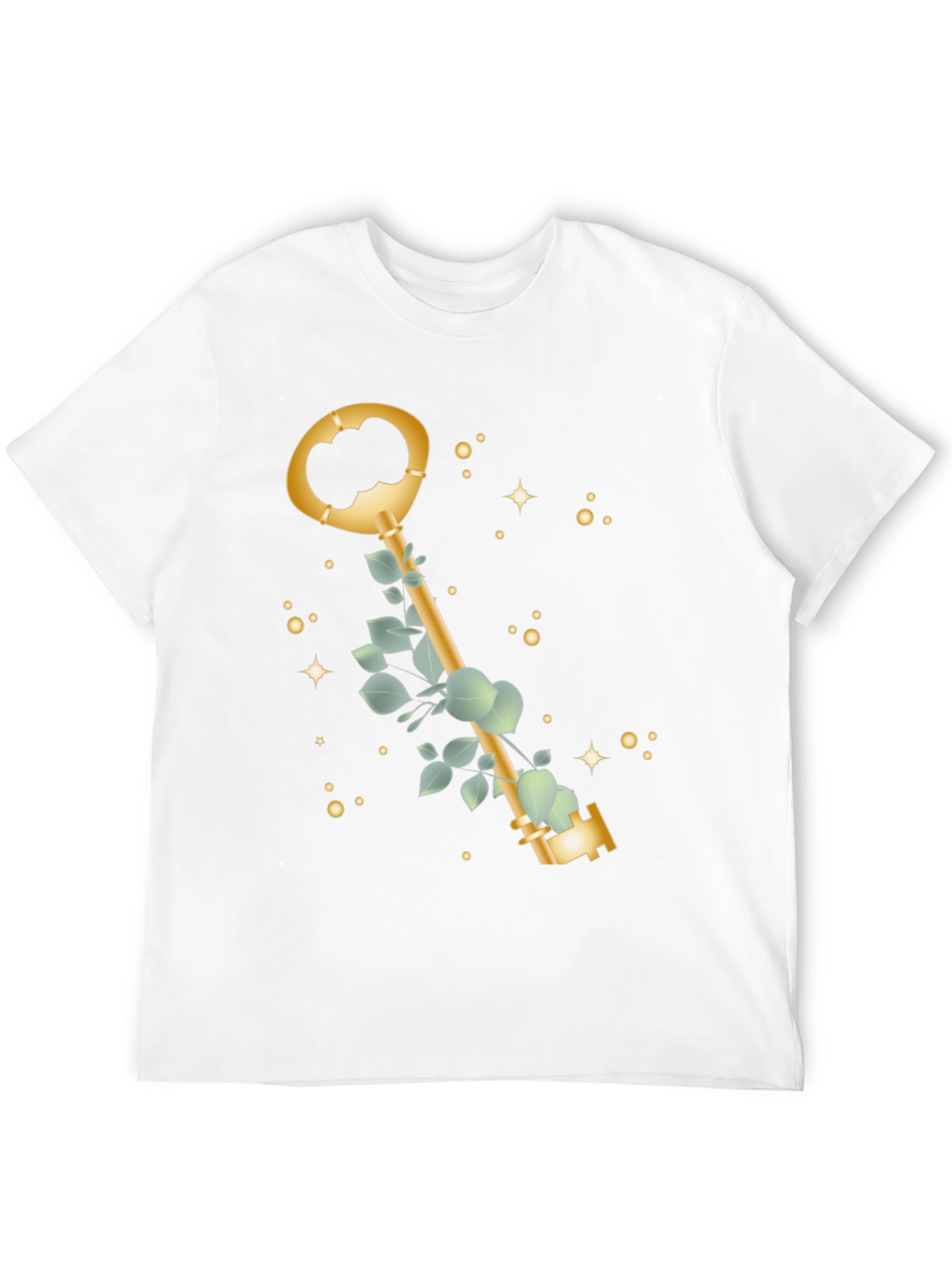 Black Golden Key T-Shirt - Stylish & Unique Design view 12