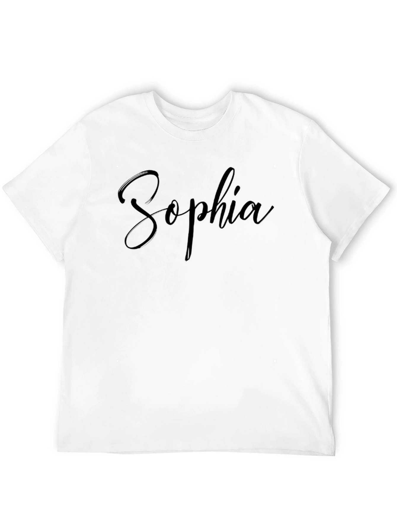 Black Personalized Sophia Black T-Shirt view 12