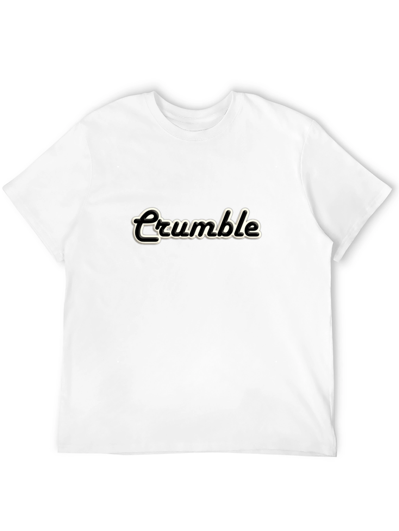 Black Retro 'Crumble' Black Graphic Tee view 12