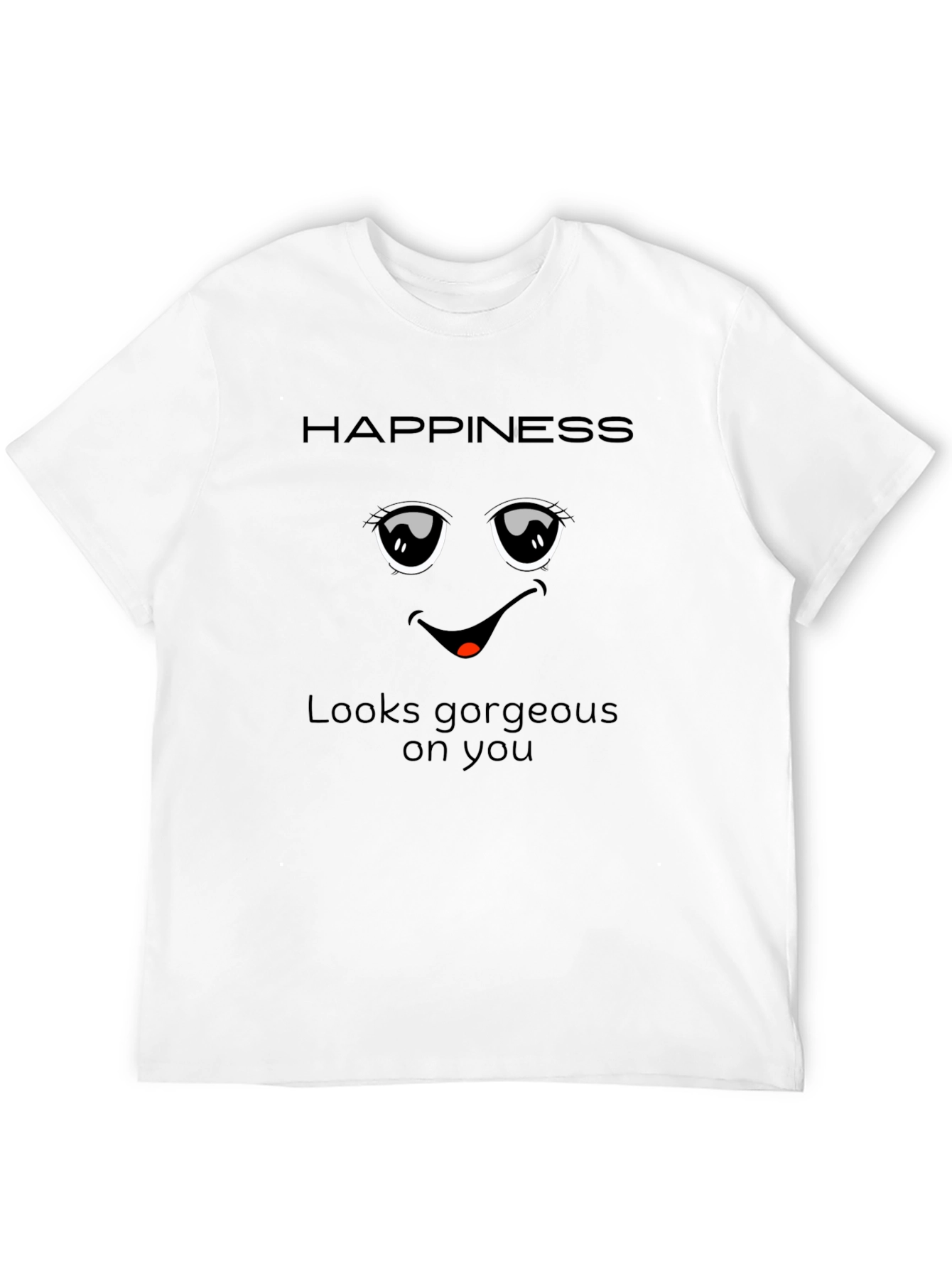 Black Happiness Graphic Black Tee view 12