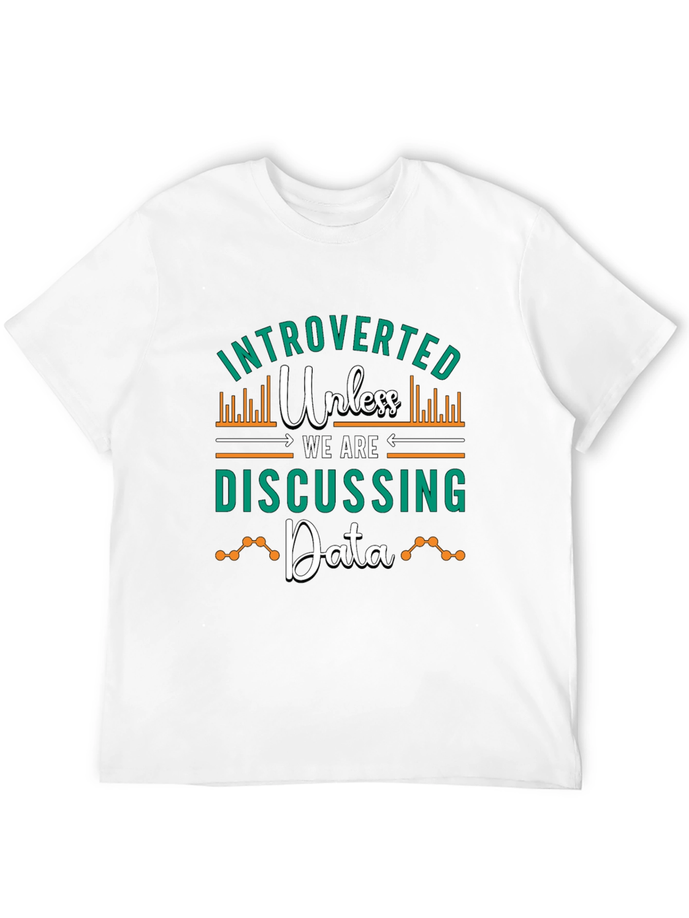 Black Introverted Data Lover T-Shirt view 12