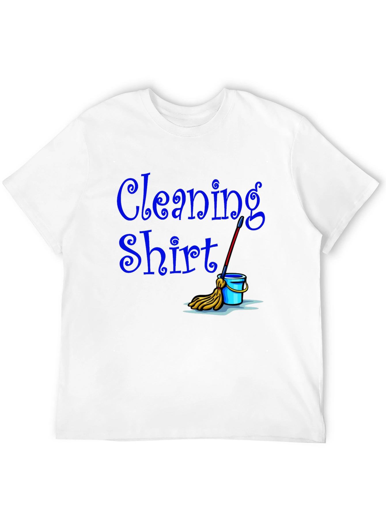 Black Cleaning Shirt - Funny Janitor T-Shirt view 12