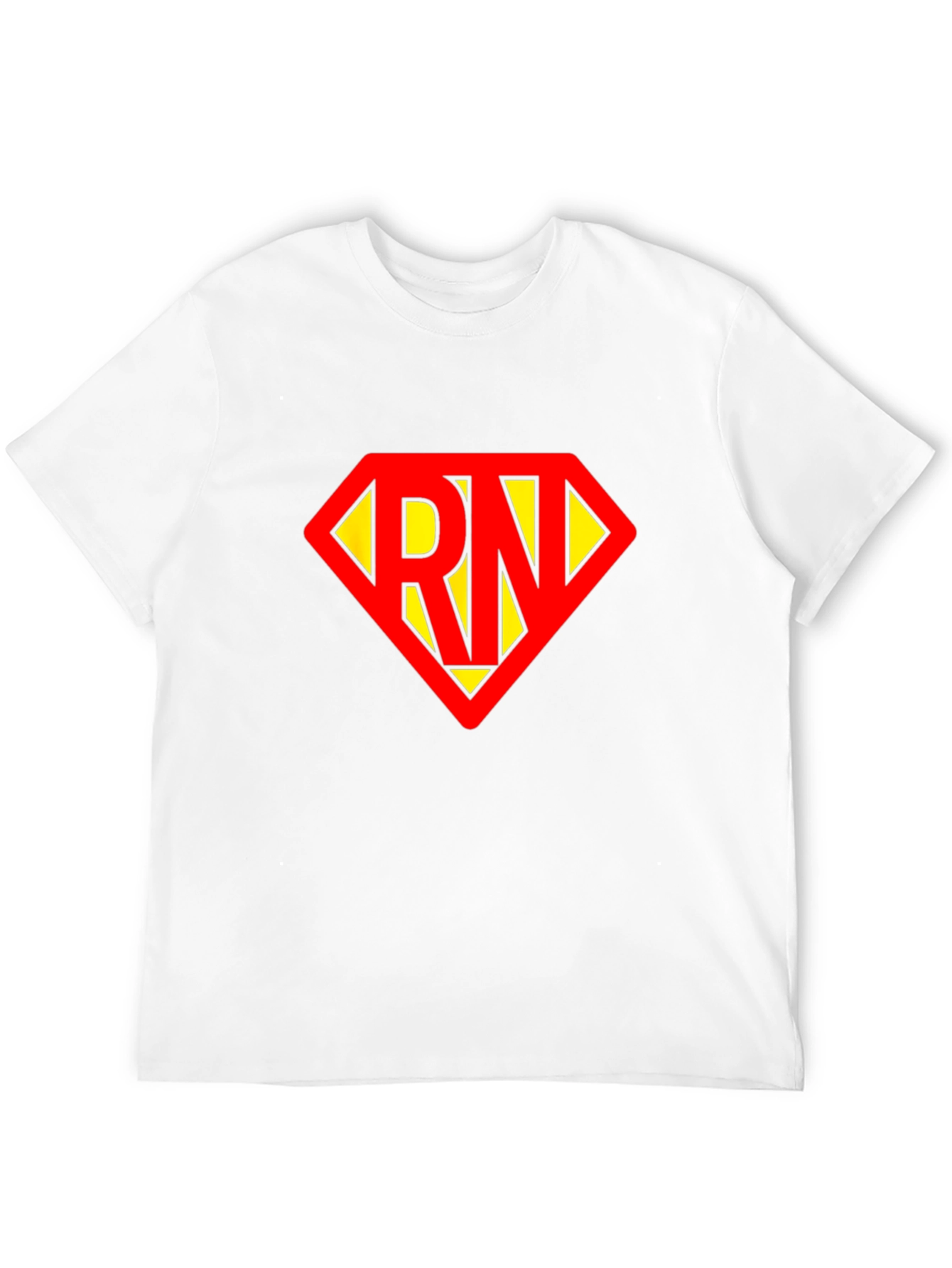 Black RN Superhero T-Shirt - Black Cotton Tee view 12