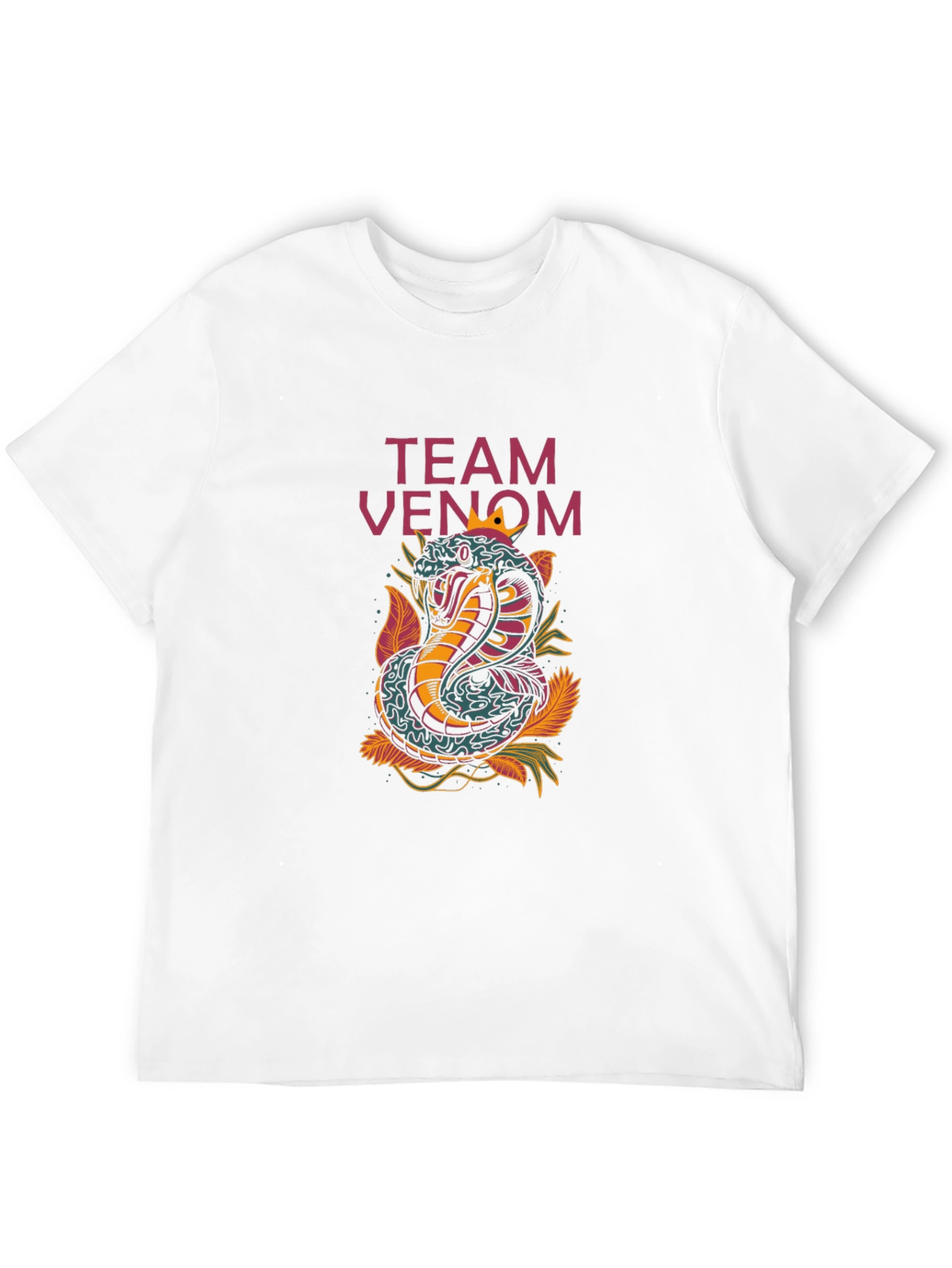 Black Team Venom Snake Graphic Tee - Cobra Design view 12
