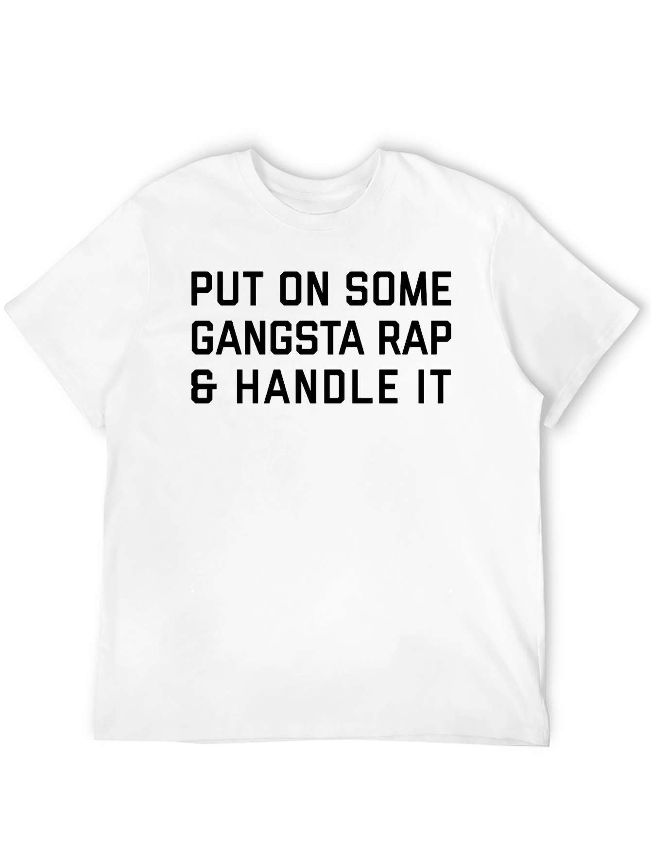 Black Gangsta Rap & Handle It T-Shirt view 12