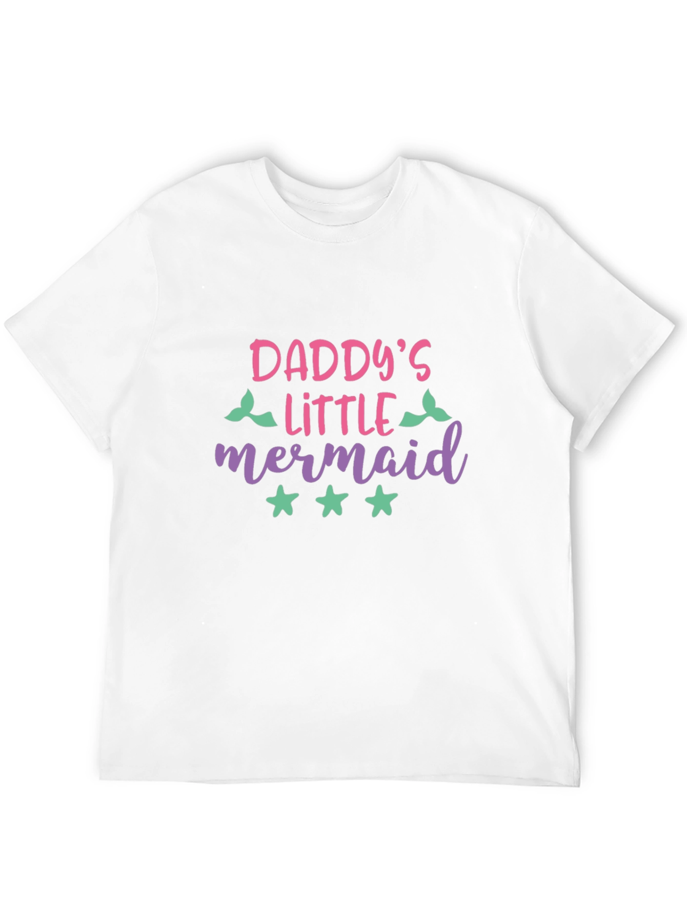 Black Daddy's Little Mermaid Graphic T-Shirt view 12