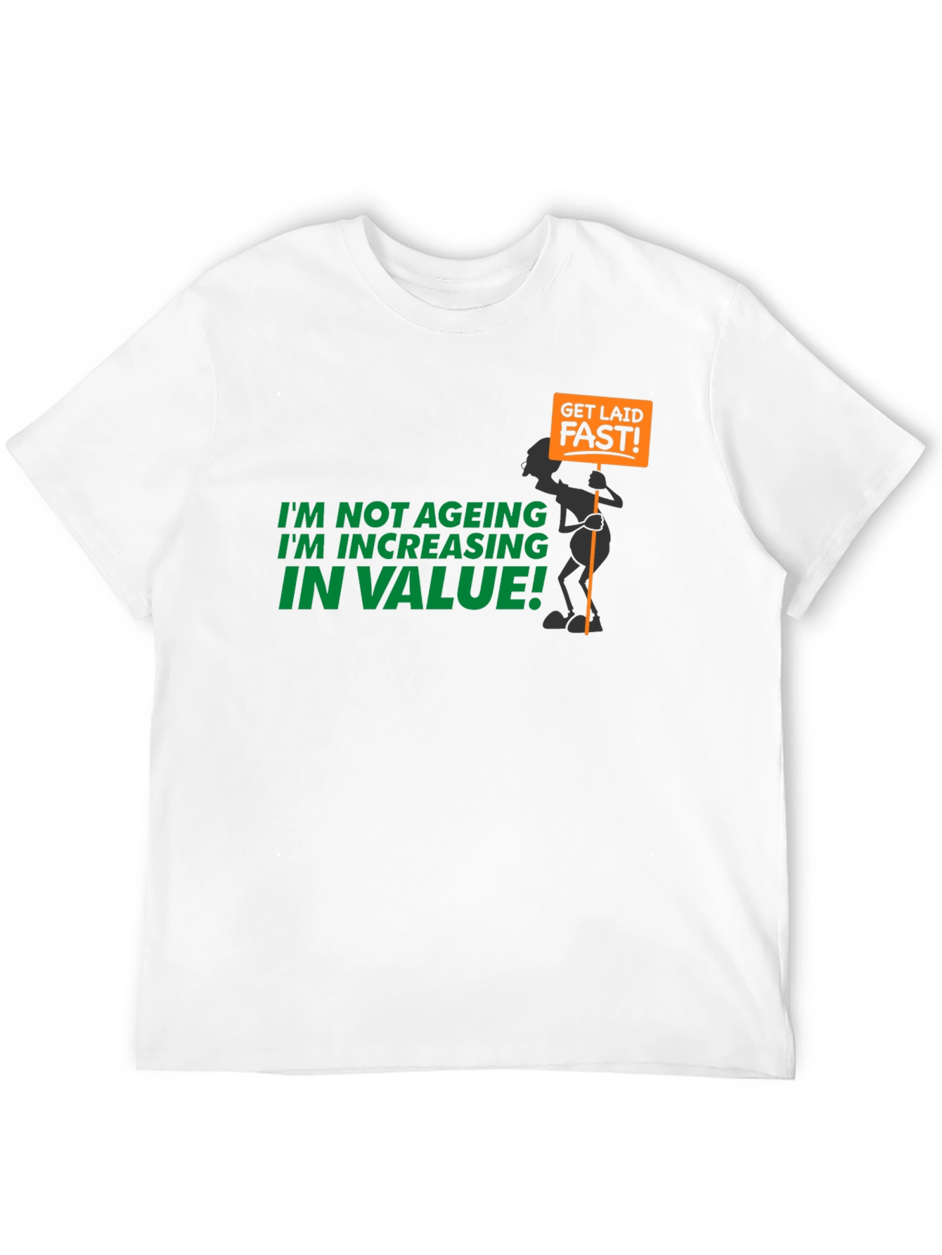 Black Humorous "Increasing in Value" Graphic Tee view 12