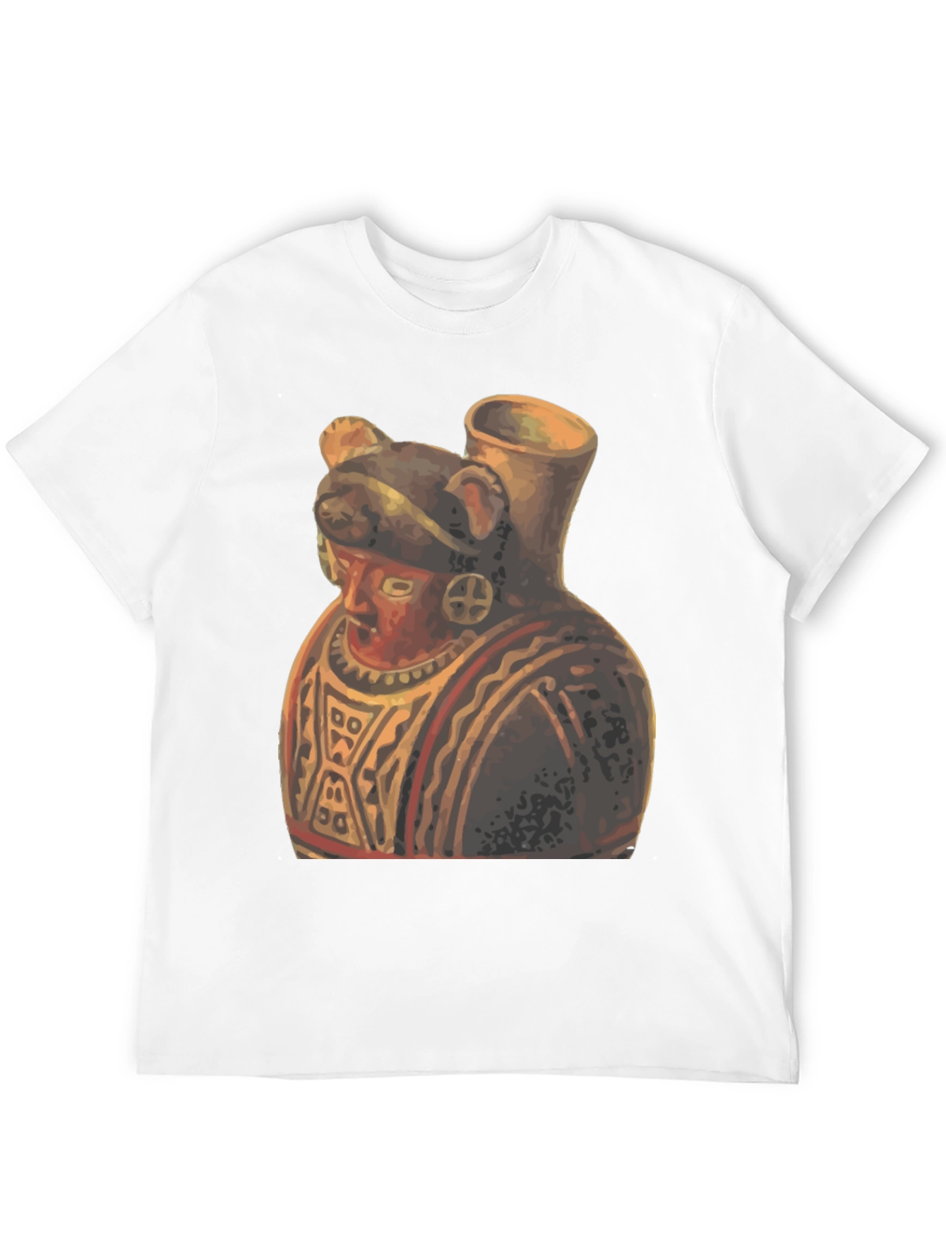 Black Unique Artistic Graphic Tee - Anthropomorphic Pottery view 12