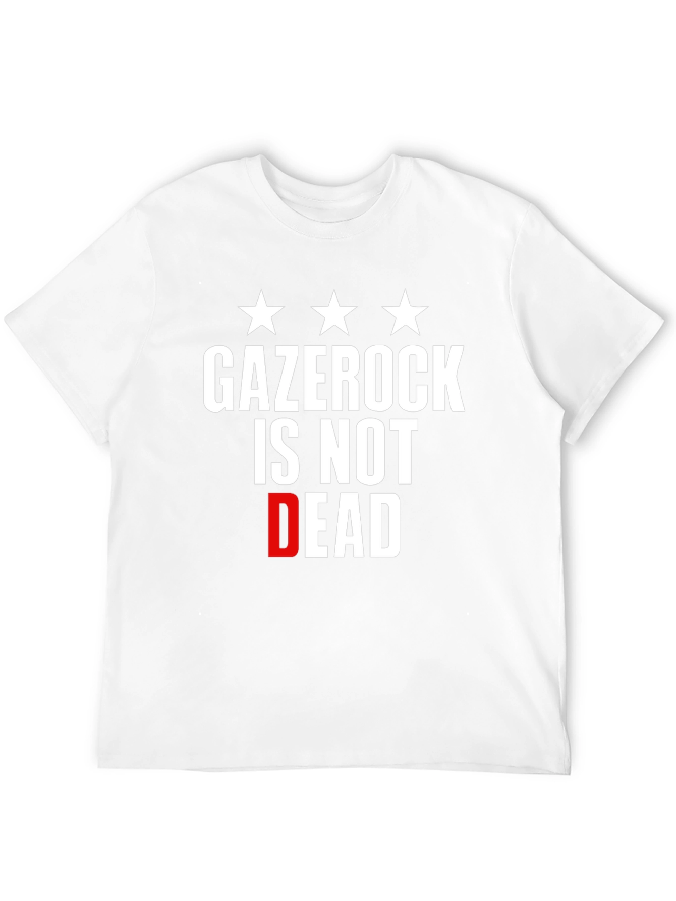 Black Gazerock Is Not Dead Graphic Tee - Black Cotton view 12