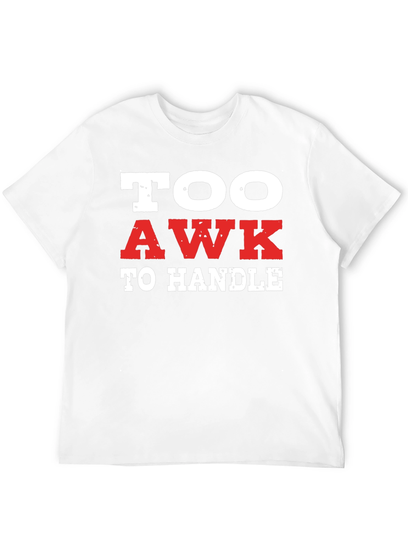 Black Too Awk to Handle Black Graphic Tee view 12