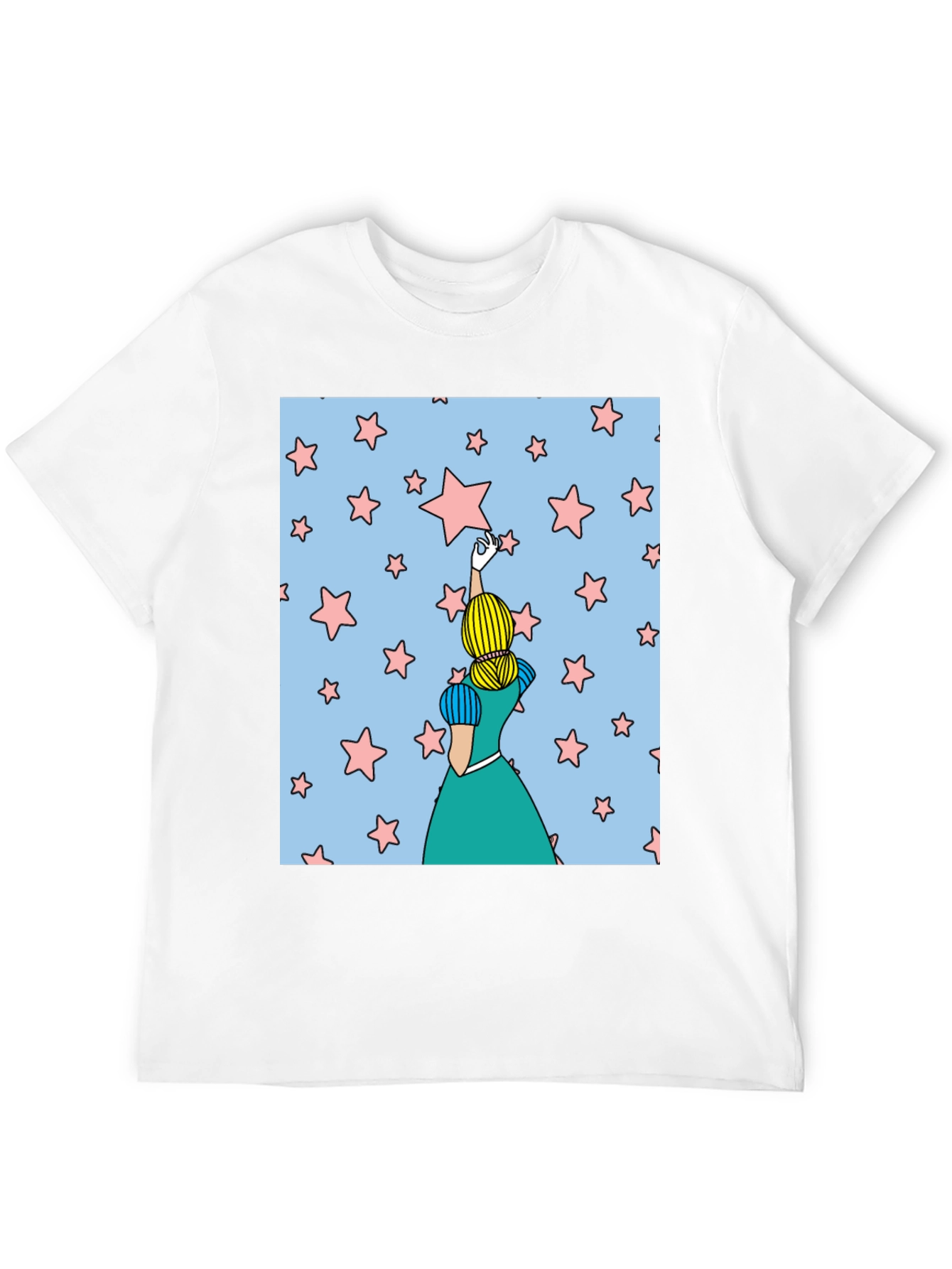 Black Reach for the Stars T-Shirt view 12