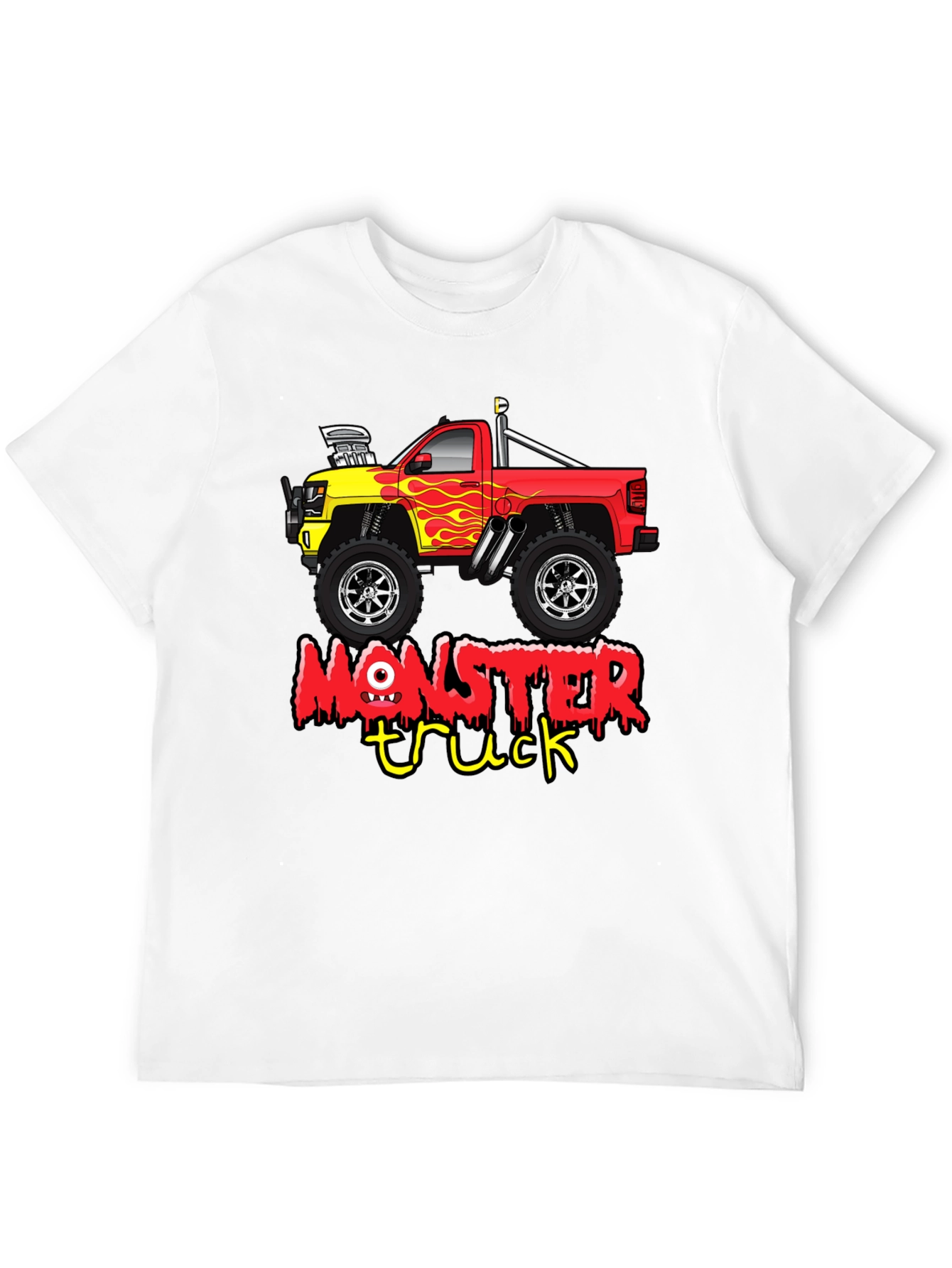 Black Monster Truck Graphic T-Shirt view 12