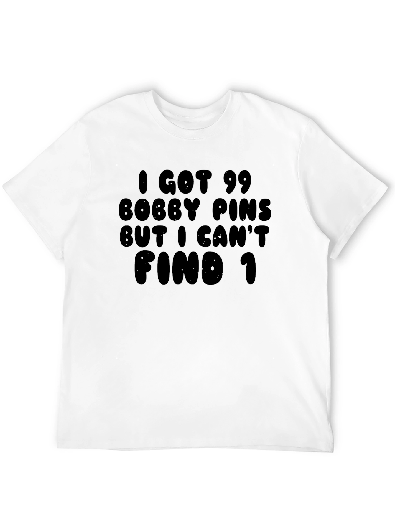 Black Funny Bobby Pins Graphic T-Shirt view 12