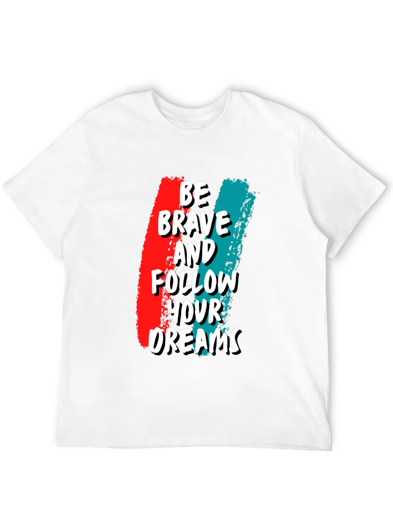 Black Be Brave Graphic Tee - Motivational T-Shirt view 12