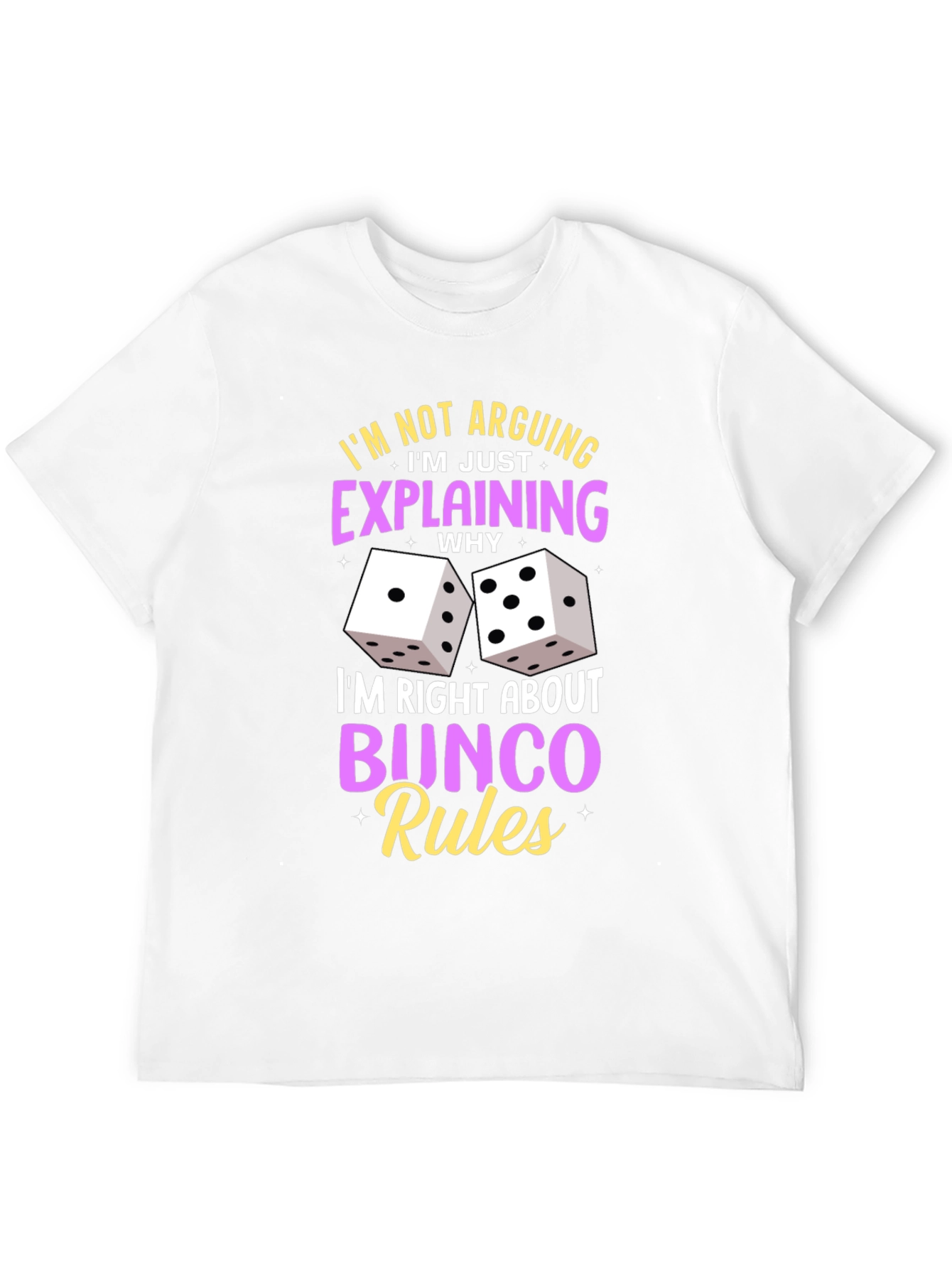 Black Bunco Rules Graphic T-Shirt - Funny Game Night Tee view 12