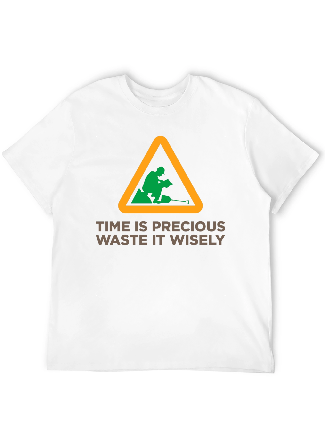 Black Time Is Precious Graphic Tee - Waste It Wisely T-Shirt view 12