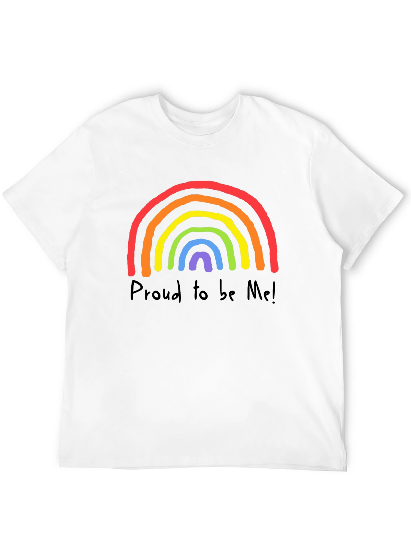 Pride Rainbow T-Shirt - Proud to be Me Graphic Tee - 12